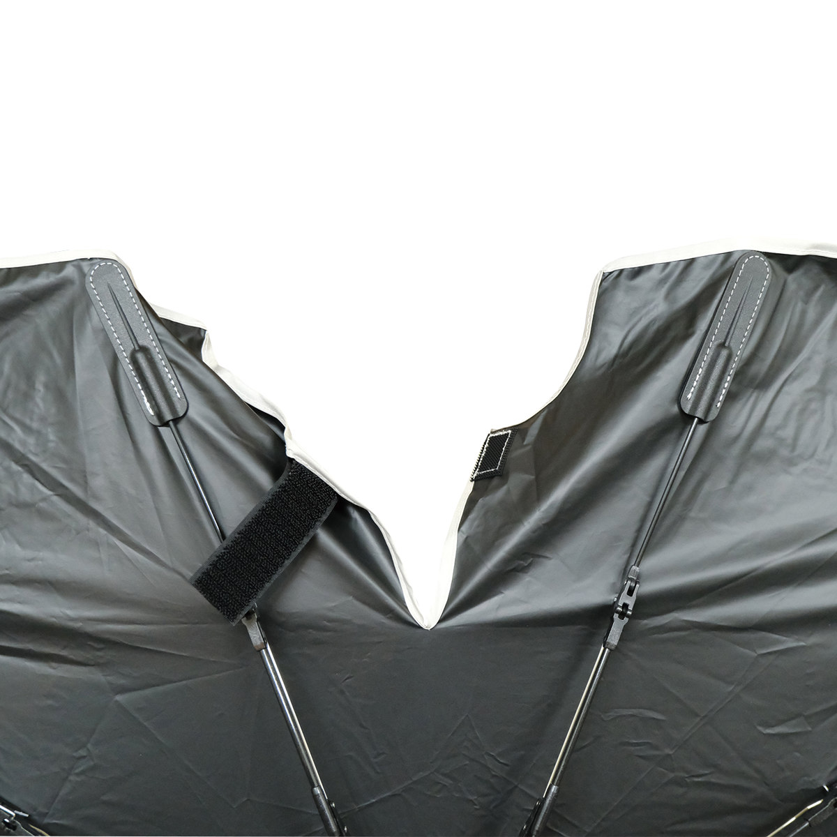 カーサンシェード ミッフィー 傘サンシェード 折りたたみ傘タイプ ( miffy サンシェード 傘 車 フロント キャラクター かわいい カー用品 日よけ サンシェイド 自動車 傘型 吸盤不要 劣化軽減 日除け 車用品 コンパクト 収納袋付き ) 【ミッフィーフェイス】 ミッフィーフェイス