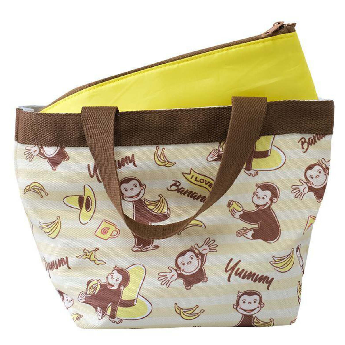 ランチバッグ ランチ保冷バッグ ヤミー おさるのジョージ ( お弁当袋 ミニバッグ 手提げ サブバック 鞄 保温 保冷 バッグ トート かばん カバン お弁当用 お弁当入れ 保冷剤 保冷ランチバッグ )