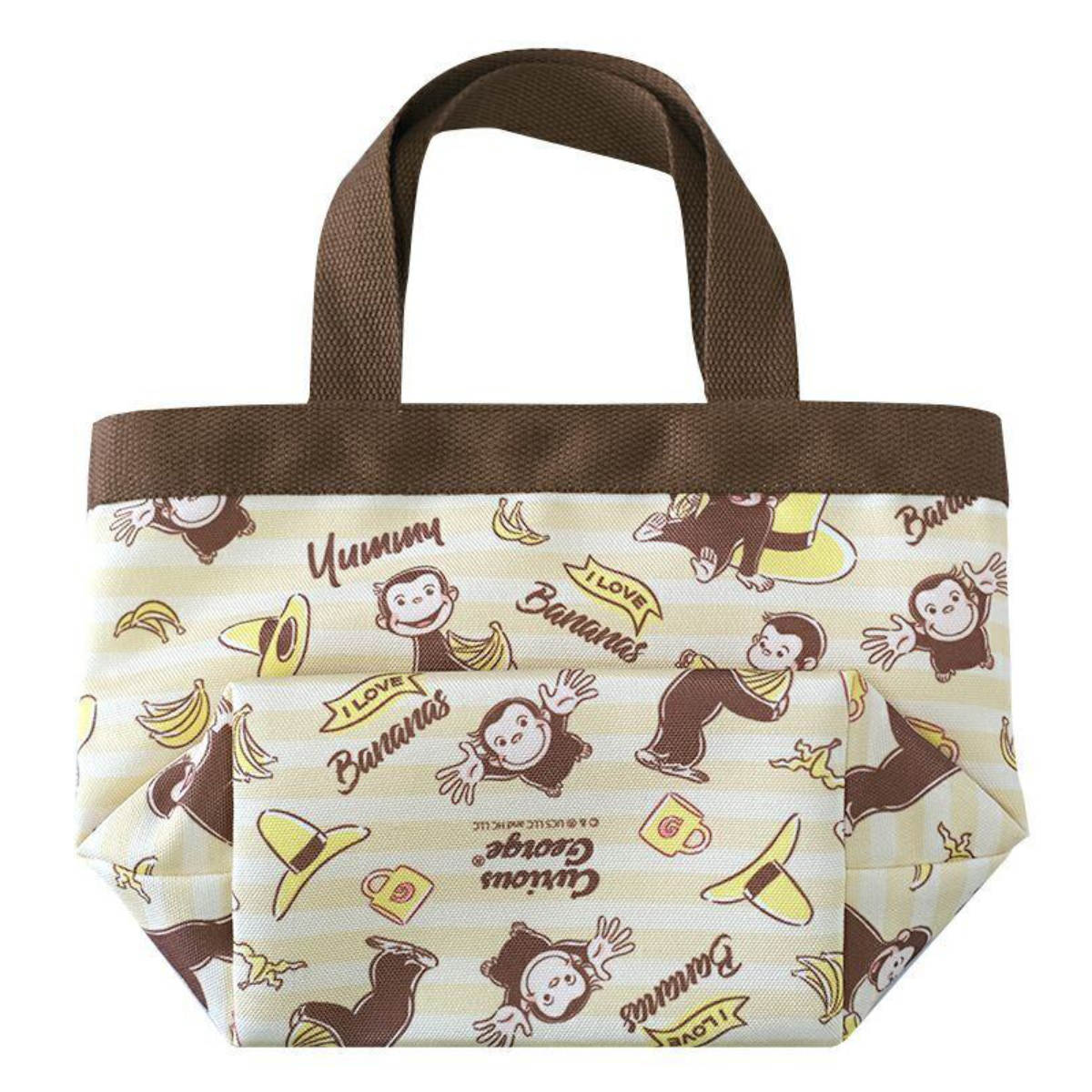 ランチバッグ ランチ保冷バッグ ヤミー おさるのジョージ ( お弁当袋 ミニバッグ 手提げ サブバック 鞄 保温 保冷 バッグ トート かばん カバン お弁当用 お弁当入れ 保冷剤 保冷ランチバッグ )