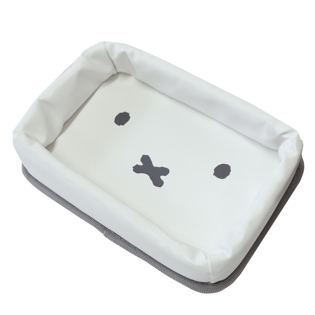 トレー ミッフィー ダッシュボードトレー 車 粘着シート付き ( miffy トレイ 小さめ シール付き ダッシュボード 収納 小物 車内 スマホ 鍵 めがね コイン 小物収納 小物トレー カゴ 収納かご キャラクター かわいい カー用品 ) 【のぞき見ミッフィー】 のぞき見ミッフィー