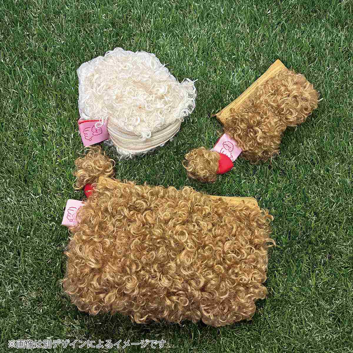 サコッシュ 2way トイプードル 肩ひも 調節可能 ( バッグ ポーチ ショルダー 犬 散歩 鞄 小物入れ 可愛い ふわふわ レディース メンズ ショルダーバッグ ショルダーポーチ サブバッグ 斜めがけ 肩掛け ポシェット ) 【ブラウン】 ブラウン