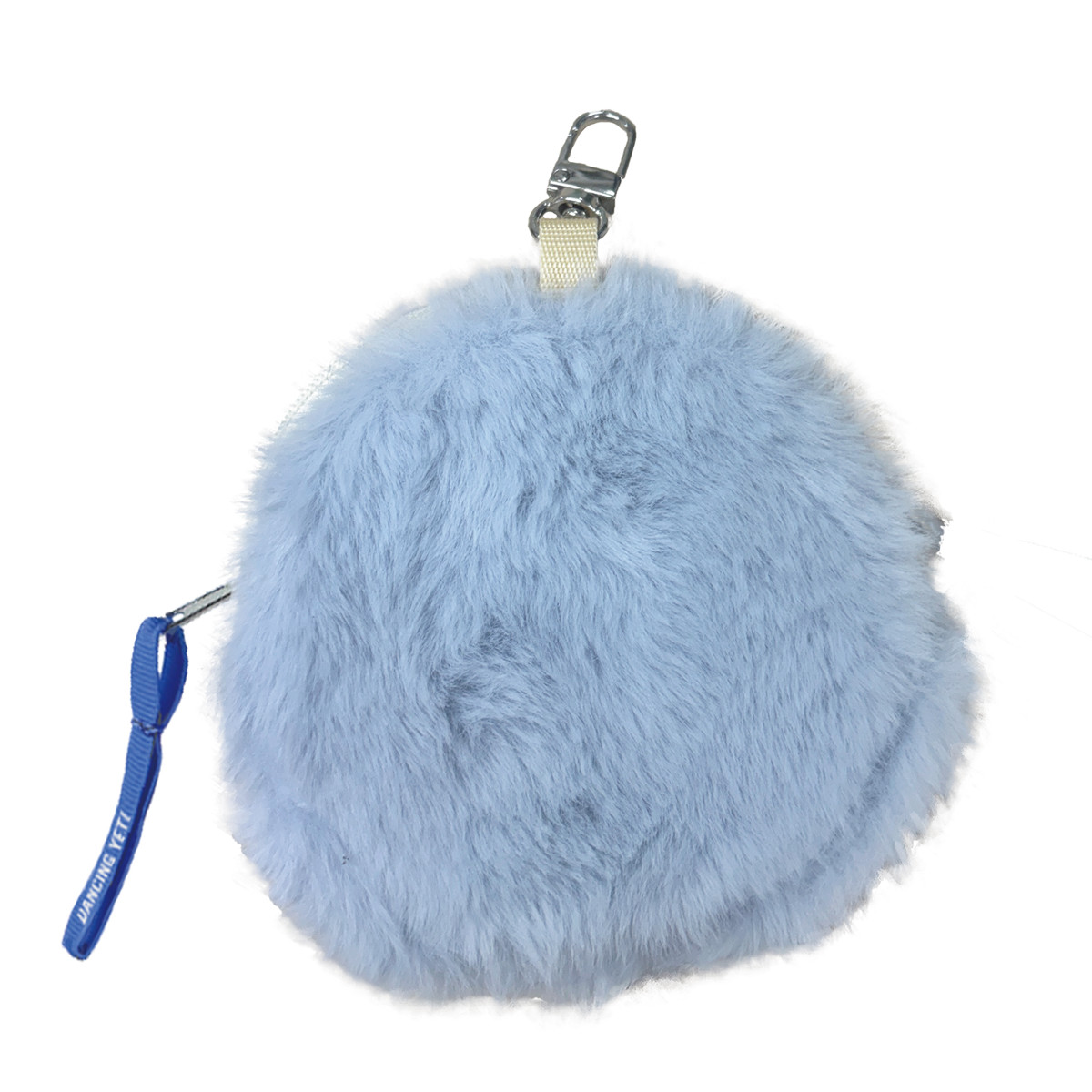 ファーマルポーチ ふわふわ ダンシング イエティ カラビナ付き ( ポーチ 小さい 丸 ミニポーチ 小物入れ UMA 可愛い 癒し 持ち歩き コスメ イヤホン 薬 小物収納 コンパクト ミニ 通勤 通学 バッグ リュック かわいい プレゼント ) 【ノビー】 ノビー