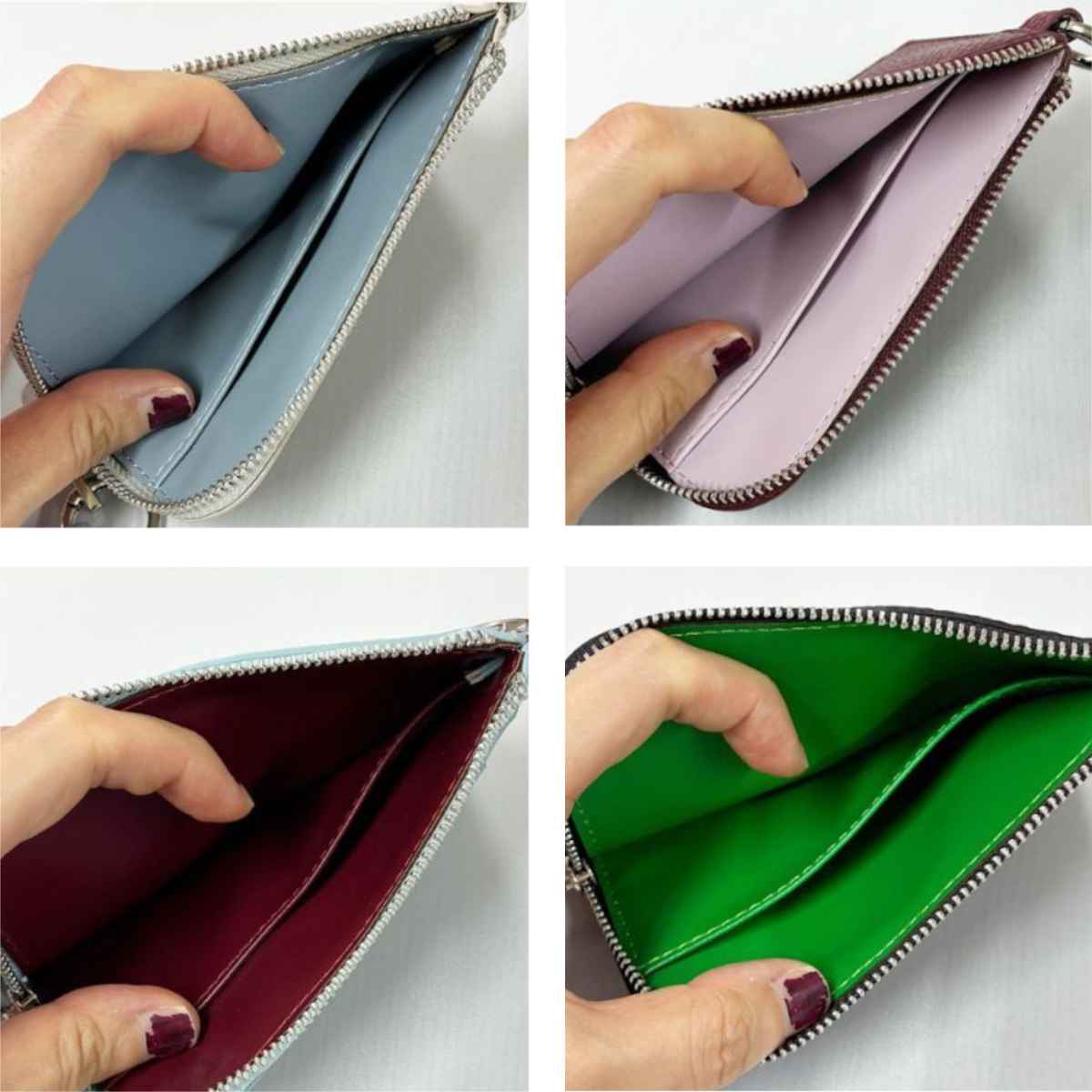 ケース フラグメントケース コイン入れ カラビナ付き ( コインケース ミニ財布 パスケース レザー調 薄い キャッシュレス カード収納 ファスナー お財布 小銭入れ カード 定期券 レディース メンズ 通勤 通学 持ち運び ) 【ブラック】 ブラック