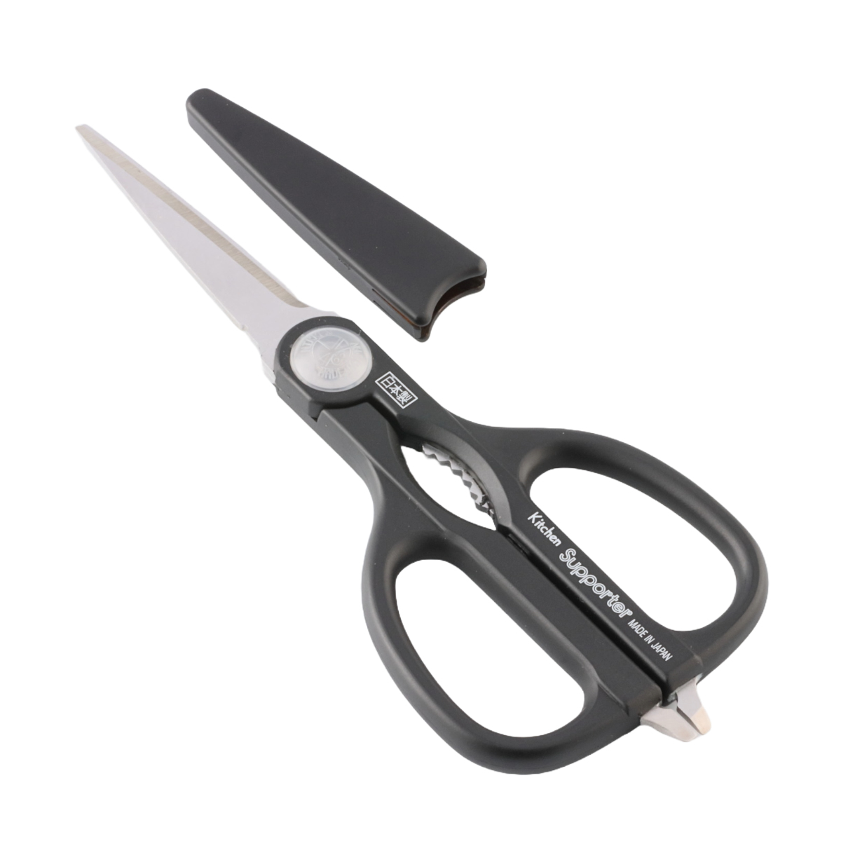 キッチンばさみ ミニ ケース付き 分解 日本製 （ キッチンはさみ キッチンバサミ キッチン鋏 ステンレス キャップ付き 調理バサミ 持ち歩き 多機能 携帯 アウトドア 洗える コンパクト 下ごしらえ用品 キッチンツール ）