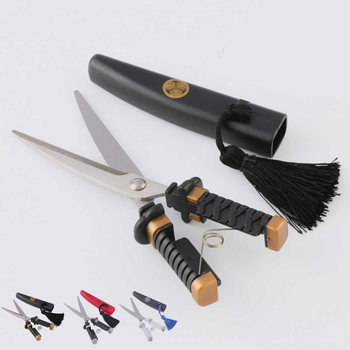 ハサミ 御守刀 はさみ 日本刀 徳川家康 土方歳三 沖田総司 （ 刀 文具 ミニはさみ 小さい コンパクト 携帯用 持ち運び 関の刃物 日本製 糸切りはさみ エチケット 身だしなみ 手芸 文房具 ミニチュア オブジェ 置物 ） 【沖田総司】