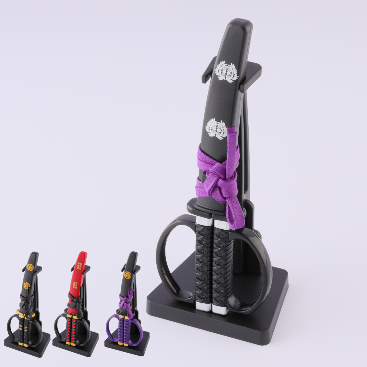 ハサミ 日本刀 はさみ 掛け台付き 伊達政宗 織田信長 真田幸村 徳川家康 （ 鋏 ケース付き 刀 武将 侍 文具 文房具 ステンレス刃 関の刃物 日本製 ステーショナリー 事務 作業 工作 DIY 雑貨 プレゼント お土産 ミニチュア ） 【真田幸村】