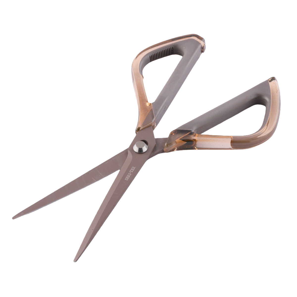 ハサミ SEKITEX スマートはさみ フッ素コート 日本製 ( 関の刃物 ステンレス刃 切る テープ 段ボール 鋏 カッター ベタつきにくい 文具 文房具 ステーショナリー カット 事務 開梱 作業 工作 DIY オフィス 会社 ) 【グレー】 グレー