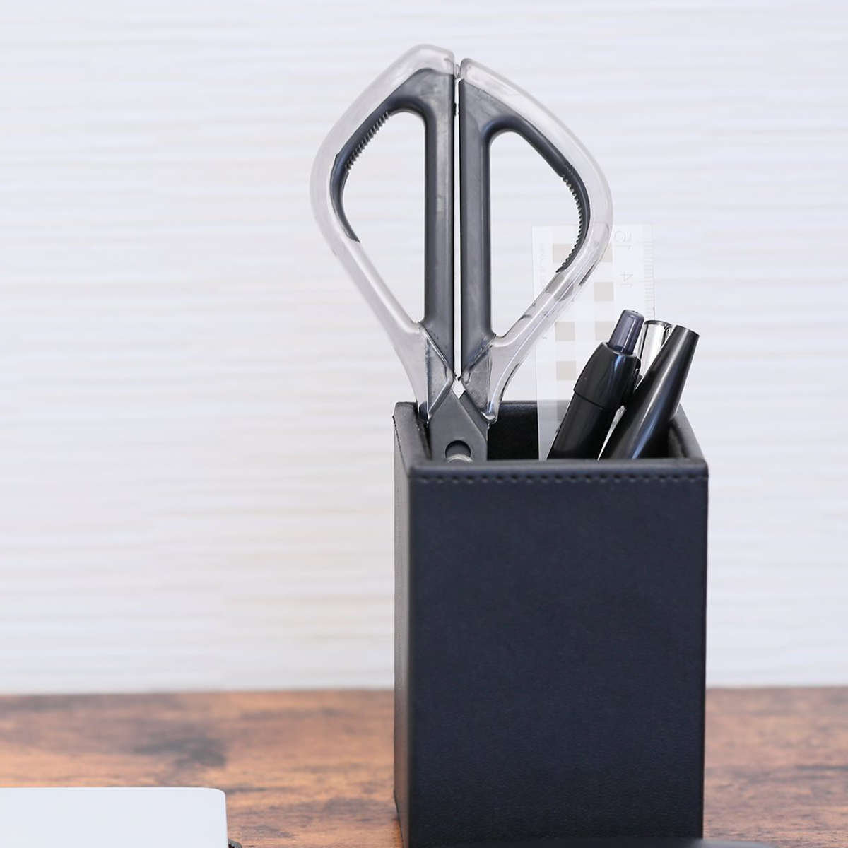 ハサミ SEKITEX スマートはさみ フッ素コート 日本製 ( 関の刃物 ステンレス刃 切る テープ 段ボール 鋏 カッター ベタつきにくい 文具 文房具 ステーショナリー カット 事務 開梱 作業 工作 DIY オフィス 会社 ) 【グレー】 グレー