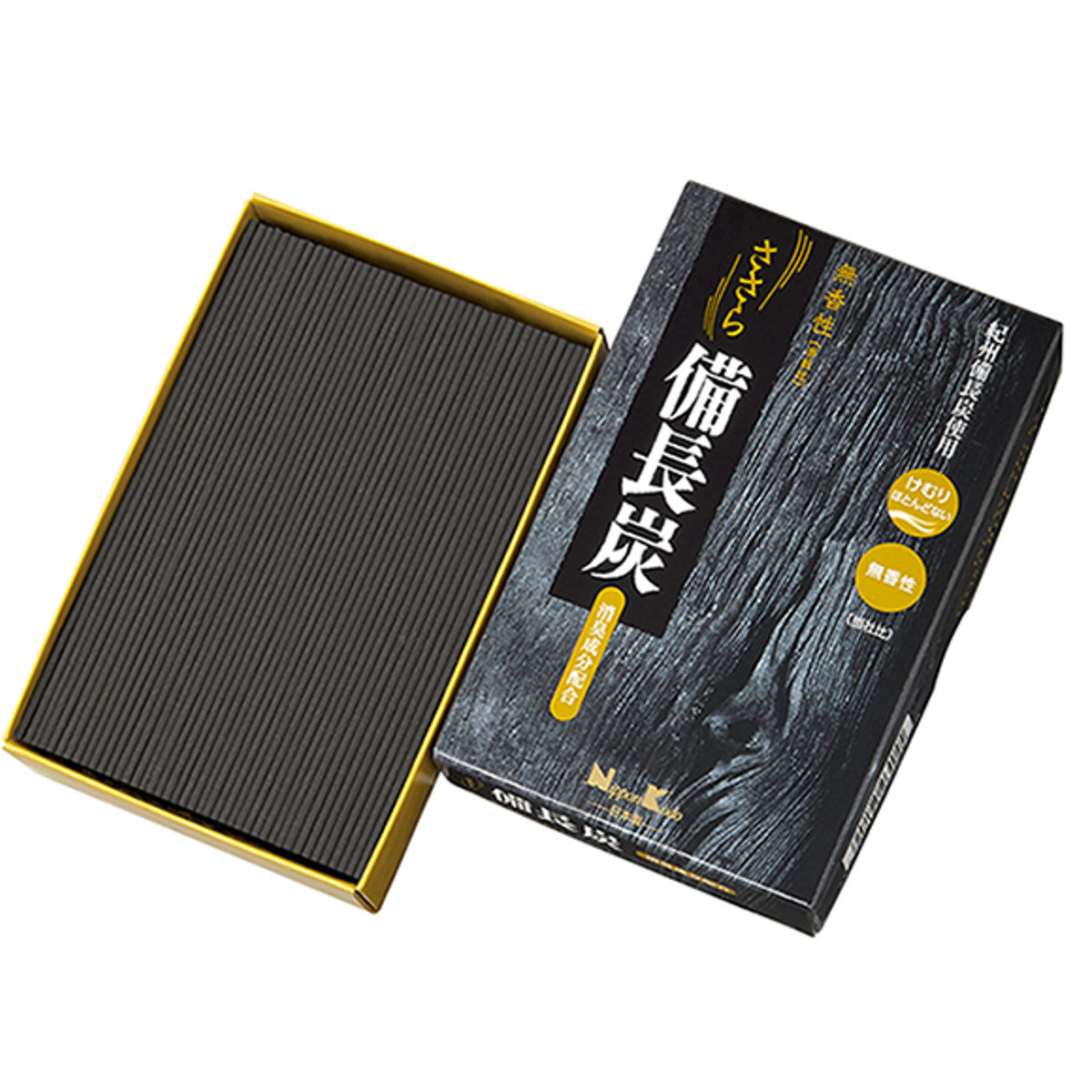 お線香 ささら 備長炭 無香性 バラ詰 ( 線香 微煙 仏壇 お墓参り お彼岸 無香 家庭用 25分燃焼 お供え 法事 仏前 沈香 お悔み 新盆 お盆 お歳暮 法要 帰省 香典返し 日本香堂 )