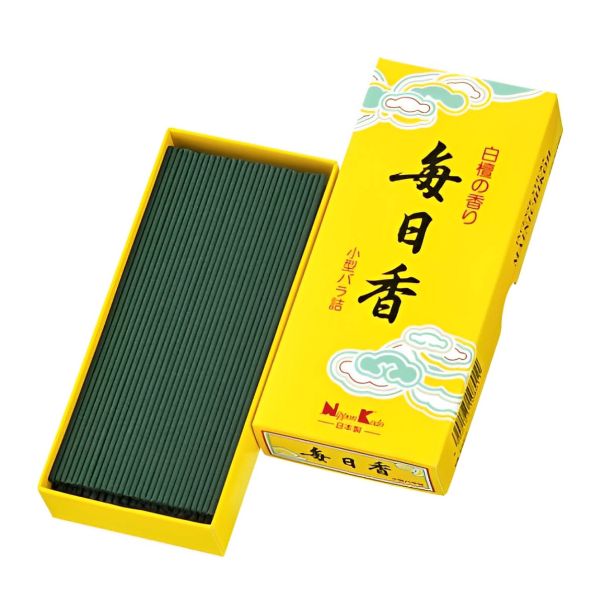 お線香 毎日香 小型 バラ詰 ( 日本香堂 白檀 30分燃焼 家庭用 仏壇 お墓参り お彼岸 お供え 法事 仏前 お悔み 新盆 お盆 お歳暮 法要 帰省 香典返し )