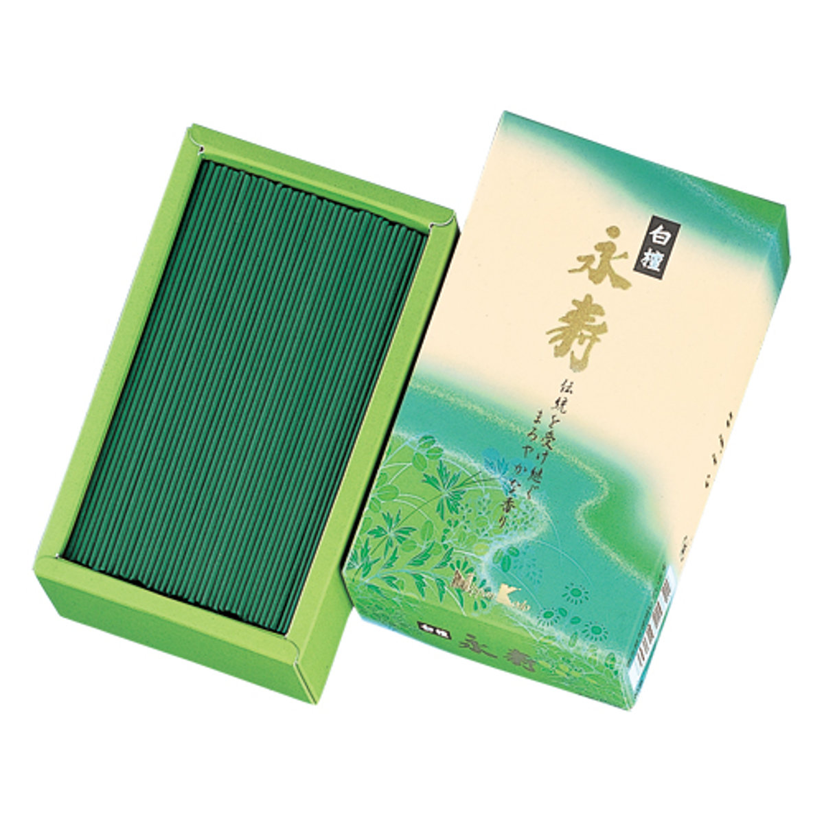 お線香 白檀永寿 大型バラ詰 ( 線香 日本香堂 白檀 30分燃焼 家庭用 仏壇 お墓参り お彼岸 お供え 法事 仏前 大容量 お悔み 新盆 お盆 お歳暮 法要 帰省 香典返し )