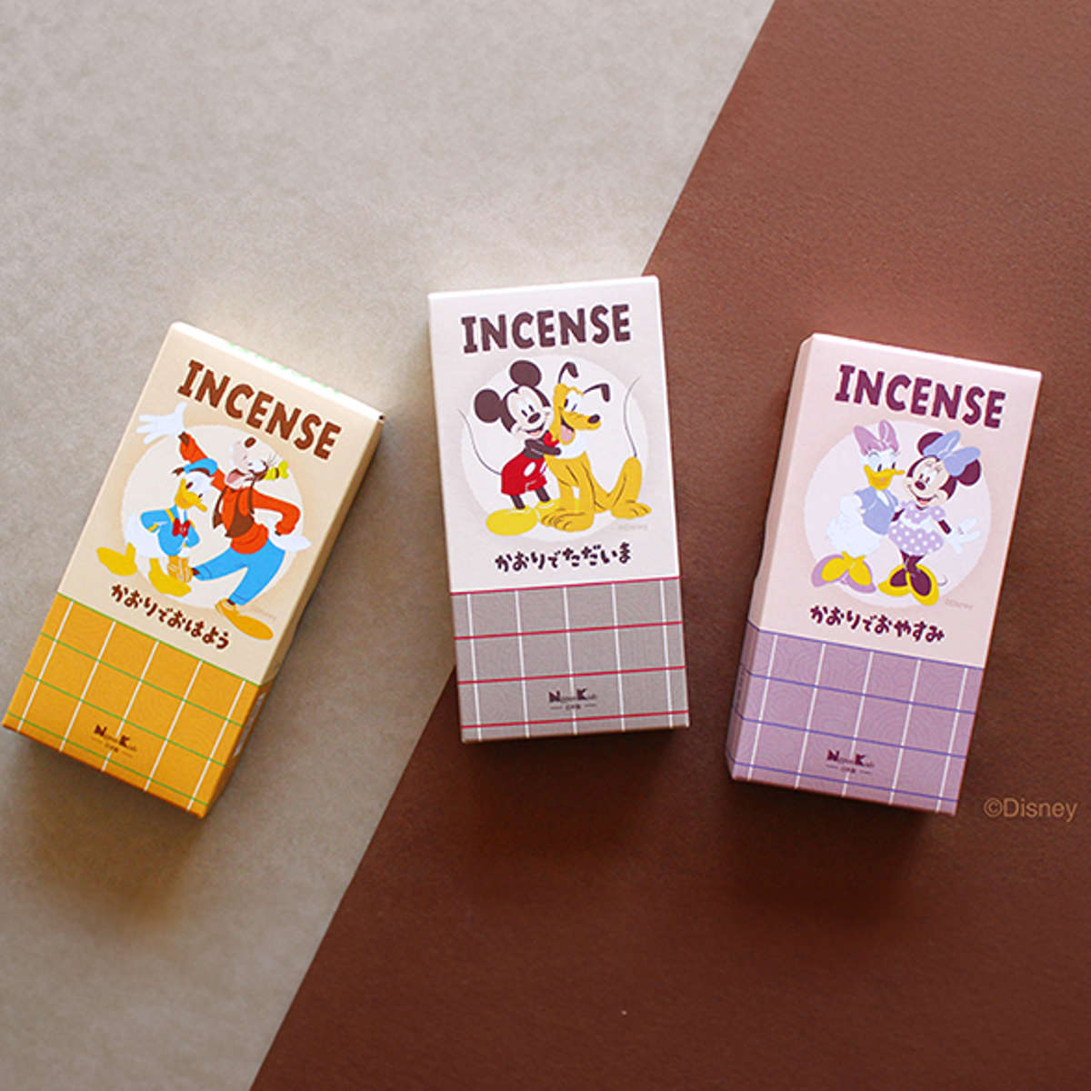 線香 ディズニー インセンス かおりでおはよう ただいま おやすみ ( アロマ 室内香 お線香 香 フレグランス お香 煙少なめ Disney 御香 せんこう 香り 玄関 リビング ルームフレグランス おしゃれ ギフト プレゼント 日本香堂 ) 【かおりでただいま】 かおりでただいま