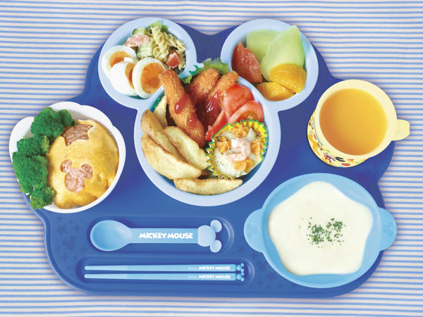 Dショッピング ランチプレート ベビー食器 まんぞくプレート セット ミッキーマウス 食器 子供 日本製 食器セット プレート スプーン 箸 コップ 茶碗 電子レンジ対応 離乳食 軽い 食洗機対応 子ども 赤ちゃん プラスチック ディズニー ミッキー カテゴリ 食器