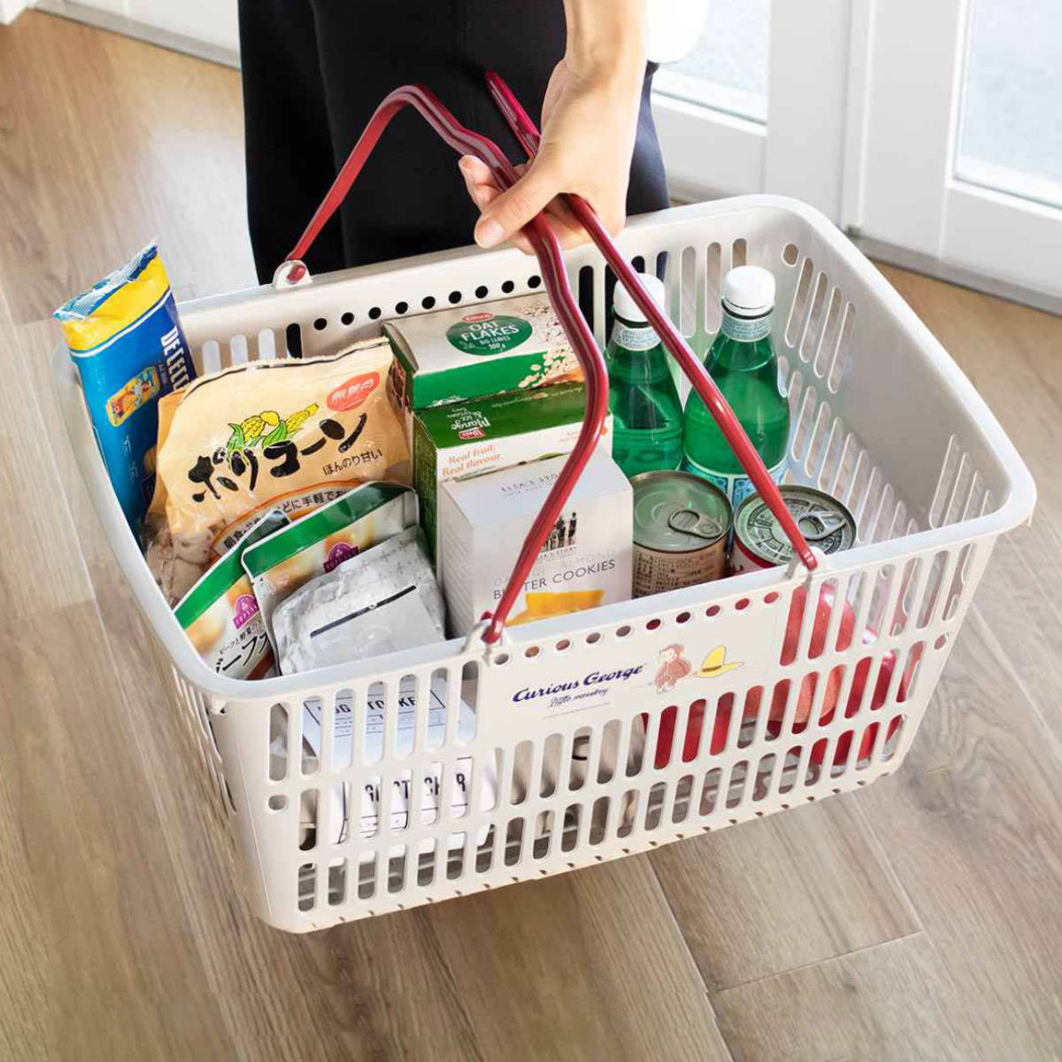 バスケット おさるのジョージ ショッピング10 レジかご 2個