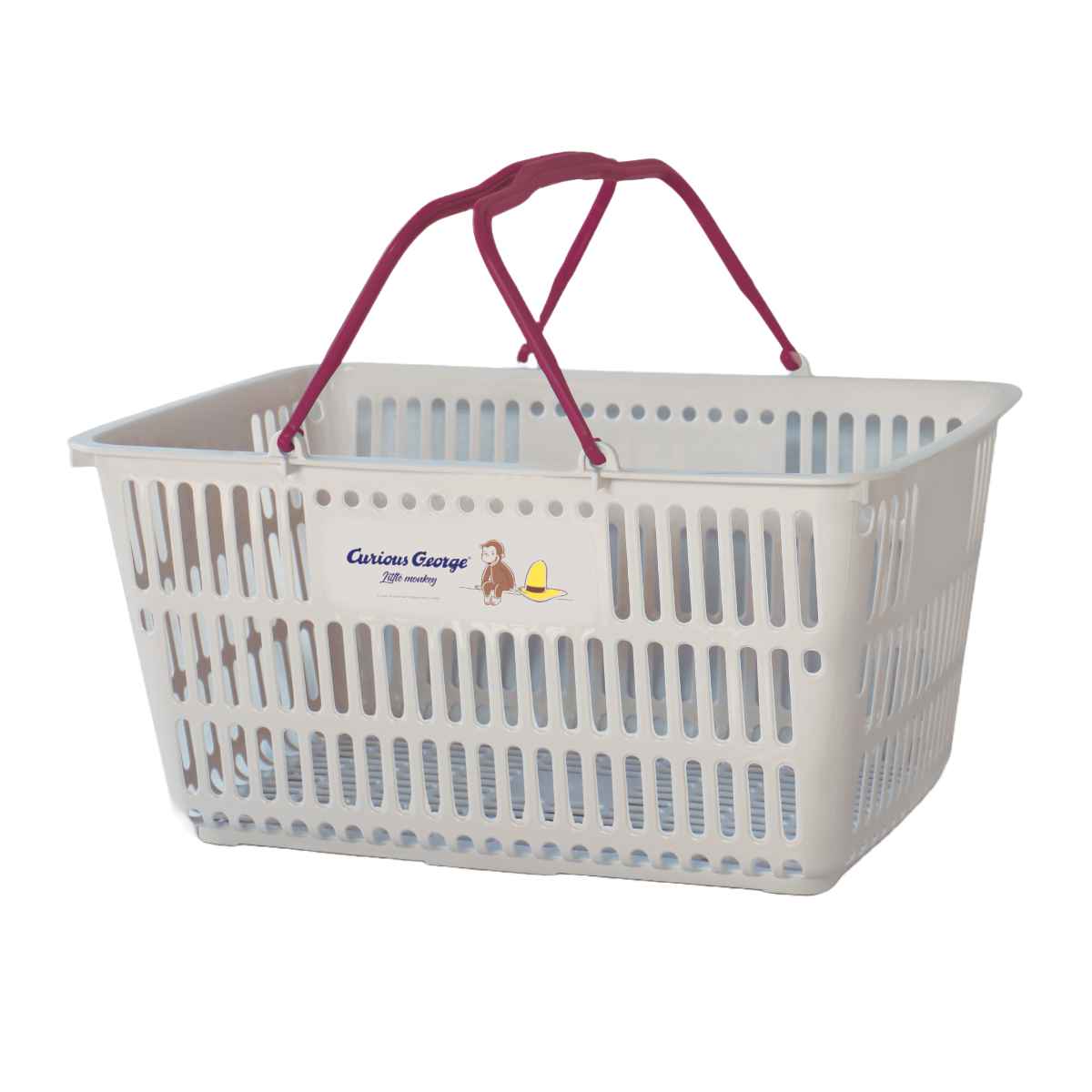バスケット おさるのジョージ ショッピング10 レジかご 2個セット ( カゴ 収納 エコバッグ 買い物 マイバスケット キャラクター レジカゴ ジョージ 日本製 買い物かご ショッピング アウトドア キャンプ 屋外 おもちゃ )