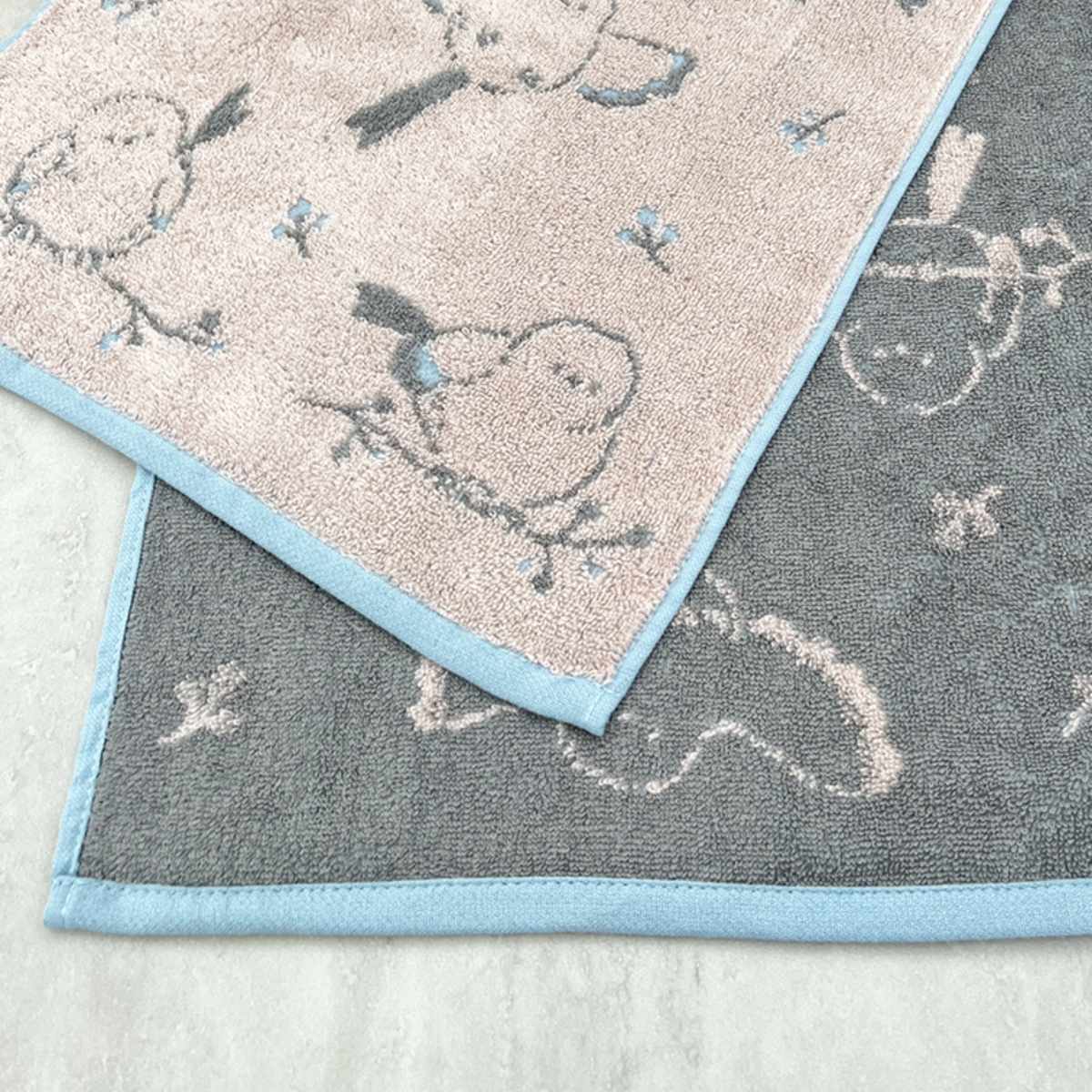 タオル ナチューラファブリカ エナガ フェイスタオル 34×80cm ( 顔拭きタオル たおる 綿100% 吸水 シマエナガ ジャガード織 デイリータオル 汗拭き ふんわり 34×80 しまえなが ブルー オレンジ ヴァイオレット ) 【ブルー】 ブルー