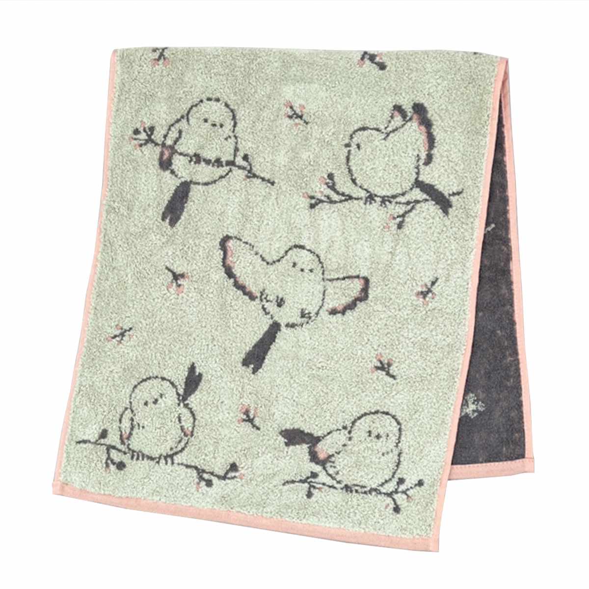 タオル ナチューラファブリカ エナガ フェイスタオル 34×80cm ( 顔拭きタオル たおる 綿100% 吸水 シマエナガ ジャガード織 デイリータオル 汗拭き ふんわり 34×80 しまえなが ブルー オレンジ ヴァイオレット ) 【ブルー】 ブルー