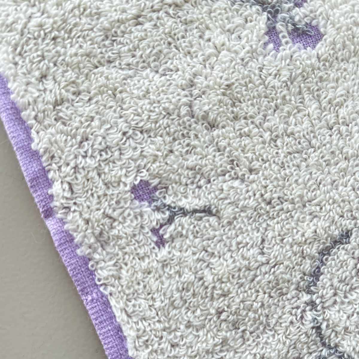 タオル ナチューラファブリカ エナガ ウォッシュタオル 34×35cm ( ハンドタオル たおる ハンカチ 手拭き 綿100% 吸水 シマエナガ ジャガード織 手拭きタオル 汗拭き ふんわり 34×35 しまえなが ブルー オレンジ ヴァイオレット ) 【ヴァイオレット】 ヴァイオレット