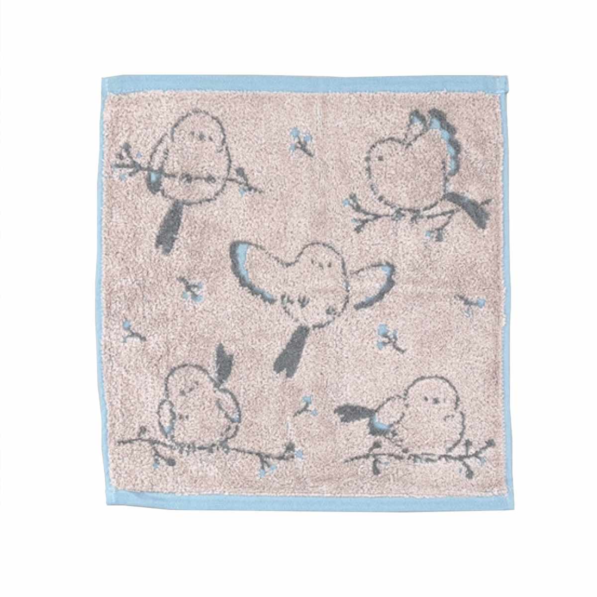 タオル ナチューラファブリカ エナガ ウォッシュタオル 34×35cm ( ハンドタオル たおる ハンカチ 手拭き 綿100% 吸水 シマエナガ ジャガード織 手拭きタオル 汗拭き ふんわり 34×35 しまえなが ブルー オレンジ ヴァイオレット ) 【ヴァイオレット】 ヴァイオレット