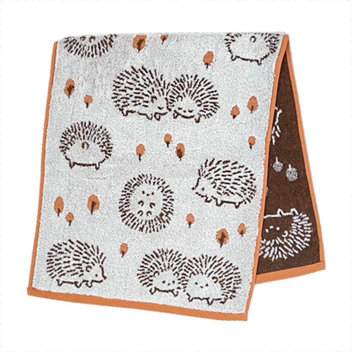 タオル ナチューラファブリカ ハリズ フェイスタオル 34×80cm ( 顔拭きタオル たおる 綿100% 吸水 ハリネズミ ジャガード織 デイリータオル 汗拭き ふんわり 34×80 アニマル オレンジ ピンク イエロー ) 【イエロー】 イエロー