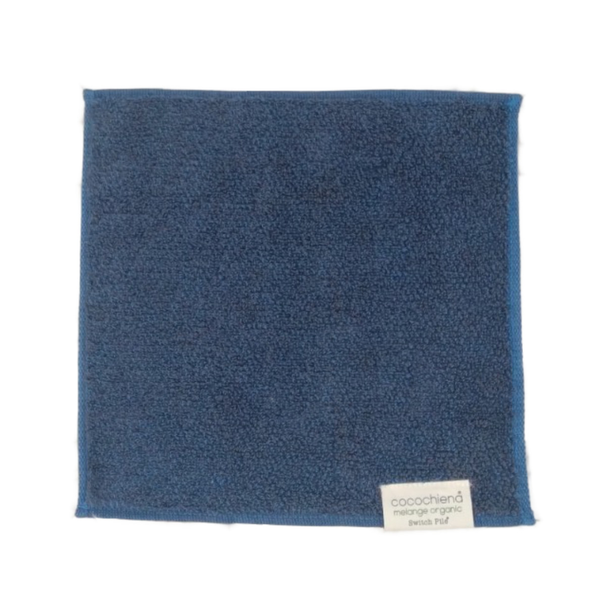 ミニタオル 25×25cm ココチエナ メランジオーガニック ( タオル オーガニック ハンカチタオル 綿100 コットン デイリータオル cocochiena タオルハンカチ シンプル 無地 おしゃれ 新生活 ギフト バス用品 ) 【ネイビー】 ネイビー