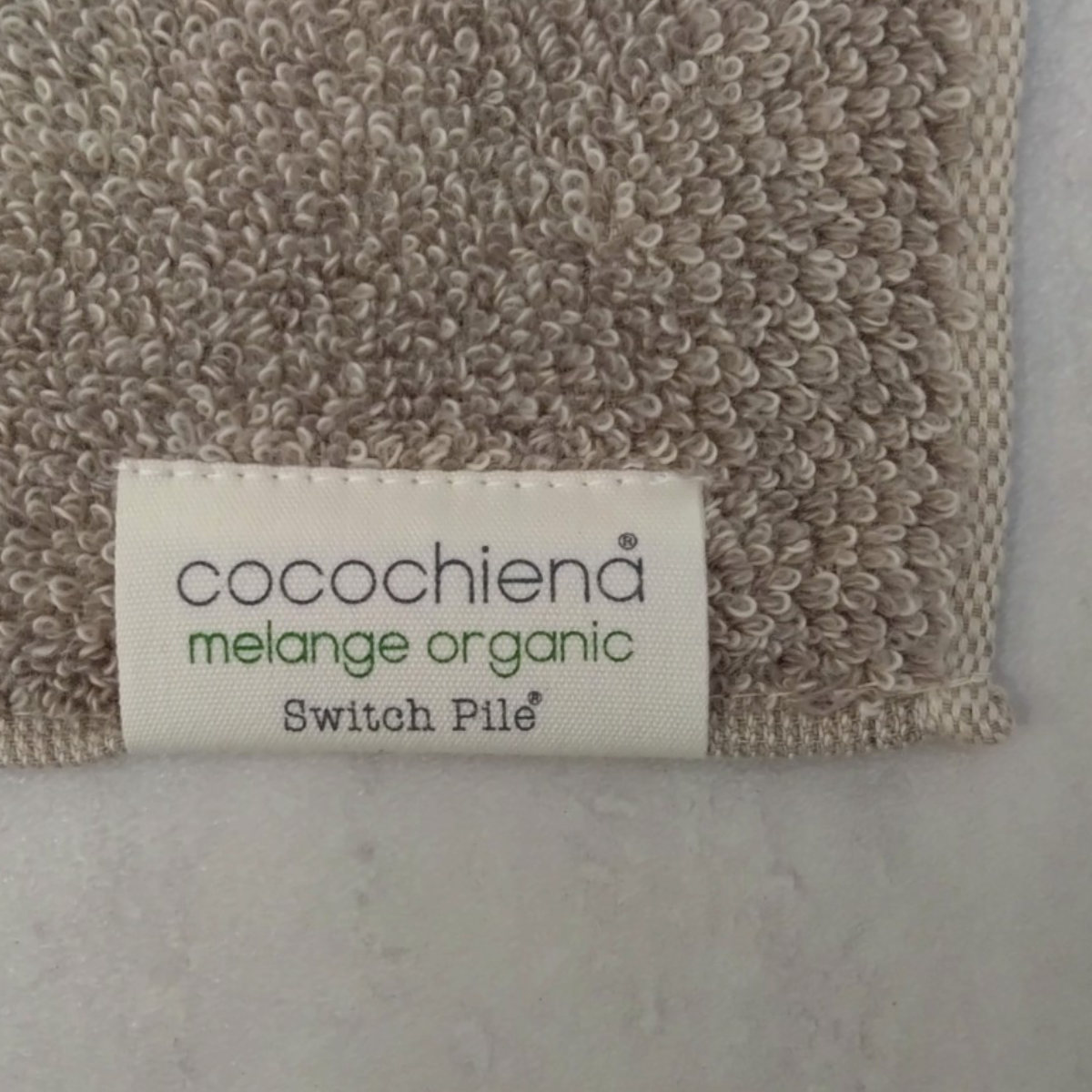 ミニタオル 25×25cm ココチエナ メランジオーガニック ( タオル オーガニック ハンカチタオル 綿100 コットン デイリータオル cocochiena タオルハンカチ シンプル 無地 おしゃれ 新生活 ギフト バス用品 ) 【ネイビー】 ネイビー