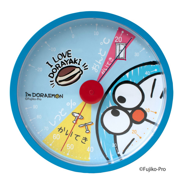 Lohaco 温湿度計 置掛両用 Im Doraemon アナログ温湿度計 ドラえもん ブルー その他 時計 リビングート ロハコ店