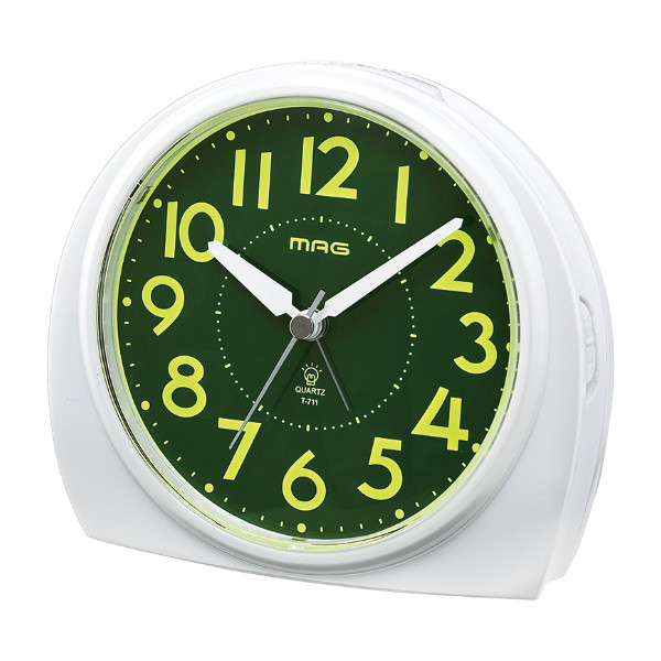 目覚まし時計 あけぼの 置き時計 ライト付き スヌーズ機能 文字板 シンプル