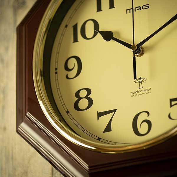 振り子時計 鹿鳴館D× 電波時計 ( レトロ 電波 時計 掛け時計 壁掛け時計 NOA 電波式 掛時計 インテリア 雑貨 ウォールクロック 柱時計 アンティーク 音量無段階調節 報時機能 ノア精密 )