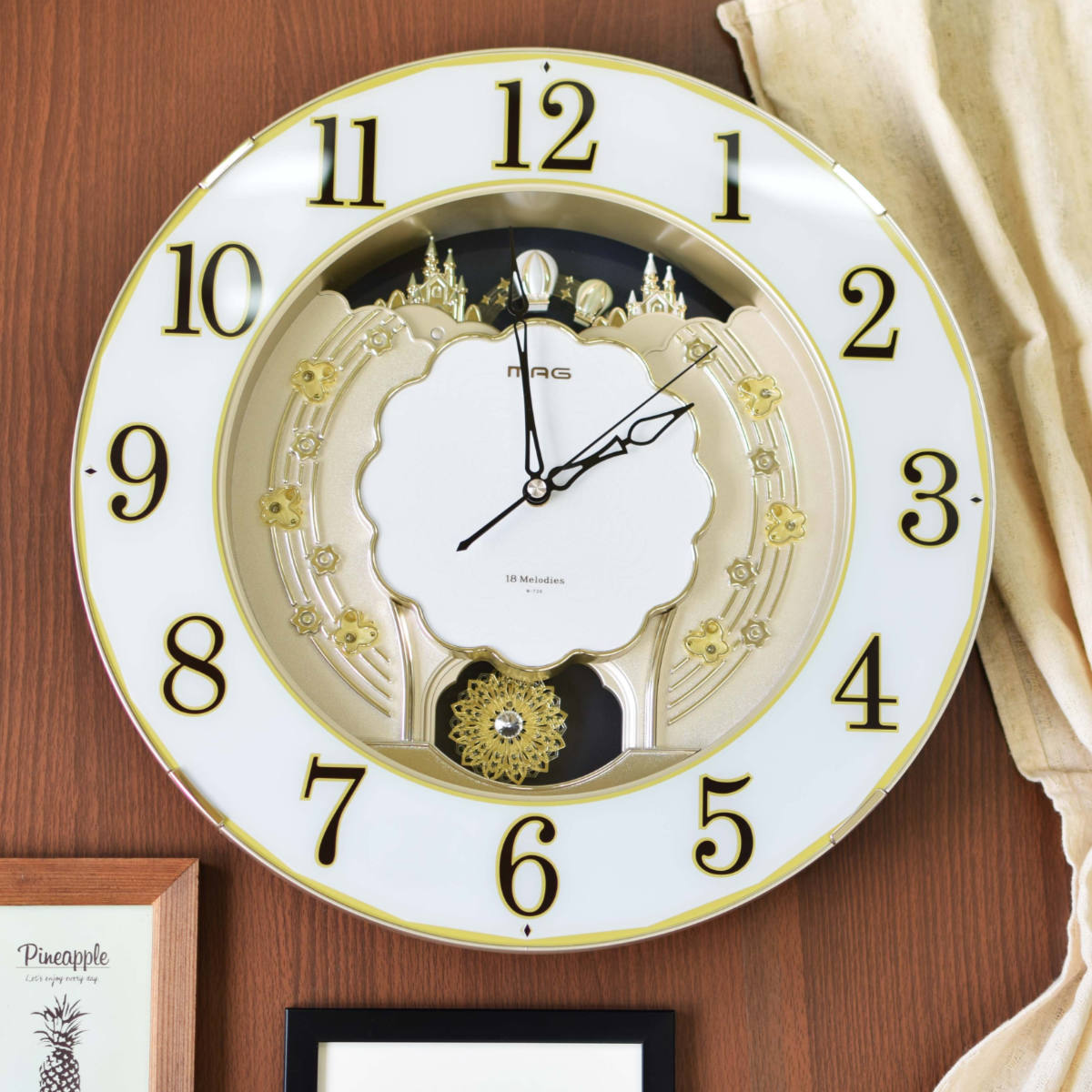 セイコー エンブレム 大理石 メロディ時計 - インテリア時計