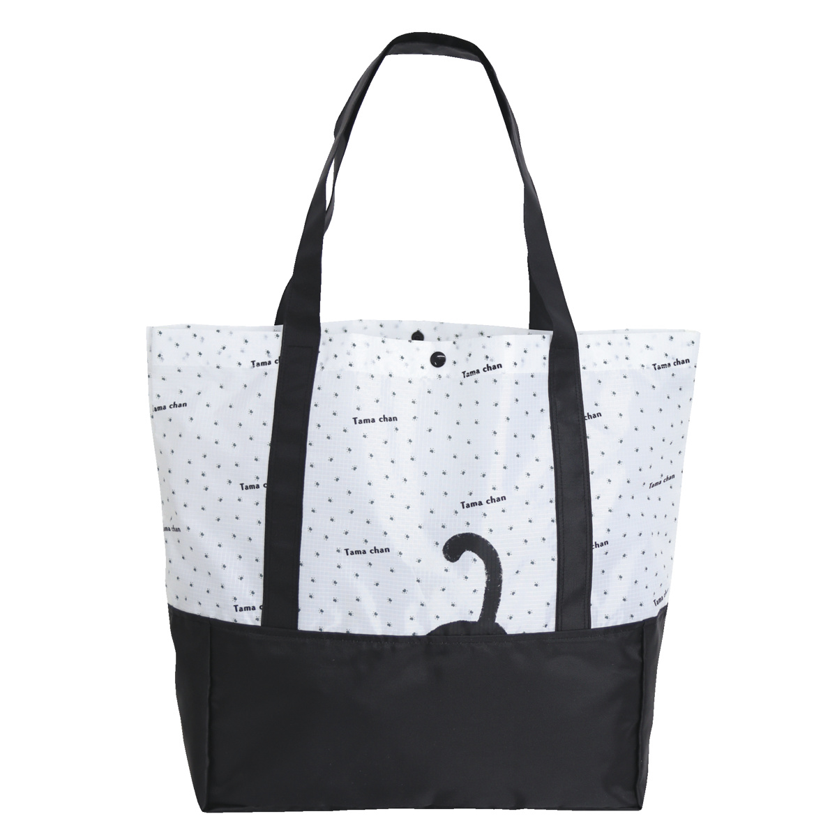 エコバッグ リップエコショルダーバッグ 折りたたみ ネコ ( マイバッグ エコバック マイバック レジ袋 コンパクト トート マチ 大容量 肩掛け 軽量 マチ広 コンビニ レジバッグ サブバッグ ショッピングバッグ アウトドア ポケット ) 【ジニージャム】 ジニージャム