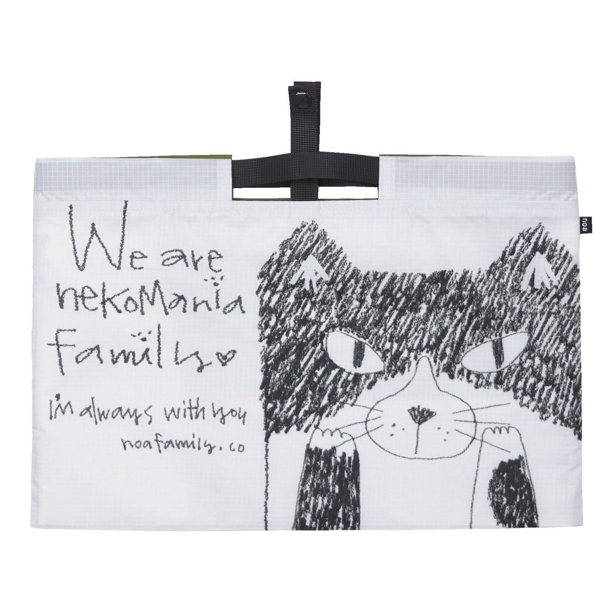 エコバッグ リップエコバッグ ネコ 折りたたみ マチあり ( マイバッグ エコバック マイバック レジ袋 コンパクト トート マチ 手提げ 軽量 マチ広 コンビニ レジバッグ サブバッグ ショッピングバッグ アウトドア おしゃれ ) 【ハチワレねこ】 ハチワレねこ