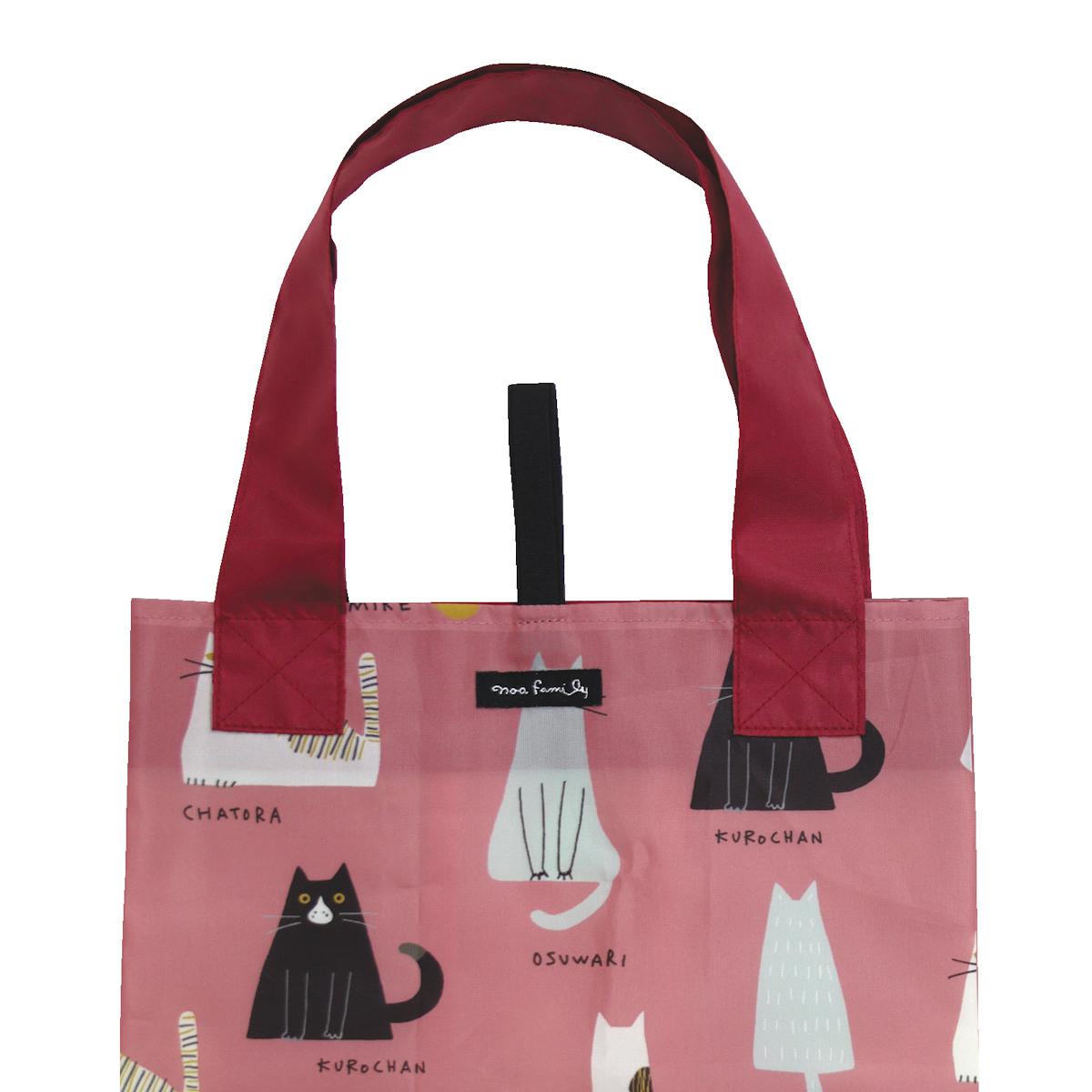 エコバッグ エコトートバッグ A4サイズ 折りたたみ ( マイバッグ サブバッグ エコバック マイバック レジ袋 コンパクト トート 肩掛け 撥水 マチ広 コンビニ レジバッグ ショッピングバッグ お稽古バッグ おしゃれ ネコ )