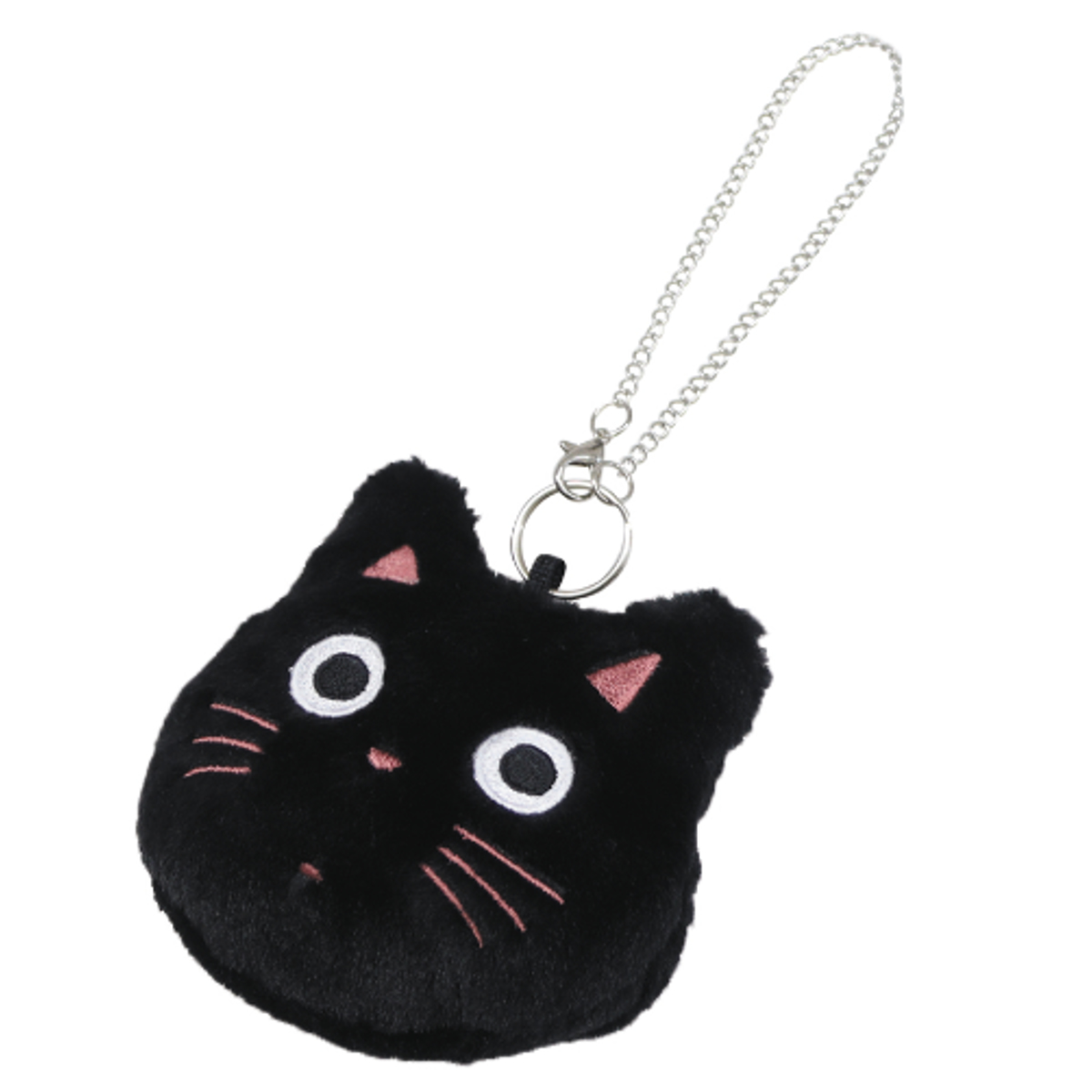 エコバッグ たまチャーム付 収納ケース 折りたたみ ( マイバッグ エコバック マイバック レジ袋 コンパクト トート マチ 撥水 軽量 レジバッグ サブバッグ 買い物バッグ ショッピングバッグ おしゃれ ネコ マスコット ) 【ブラック】 ブラック