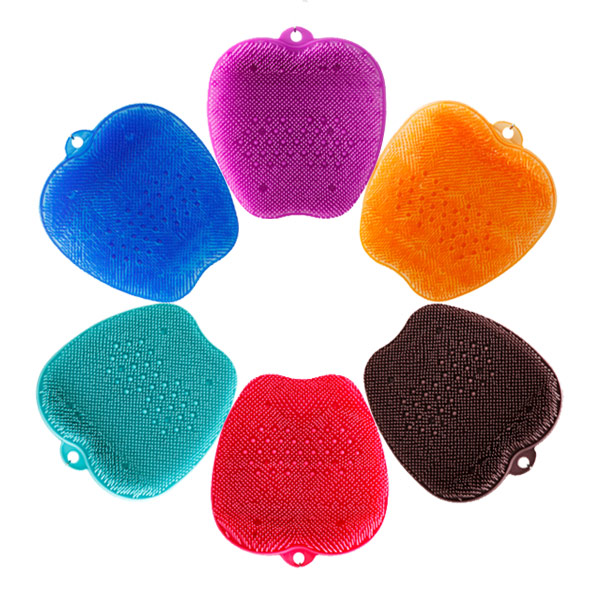 フットケア フットブラシ toneフットブラシ ブルー ( 足裏 角質 マッサージ 足 角質ケア 臭い 臭いケア 足裏ケア お風呂 マッサージグッズ ボディケア 足洗いマット 角質ケアブラシ ) 【ピンク】 ピンク