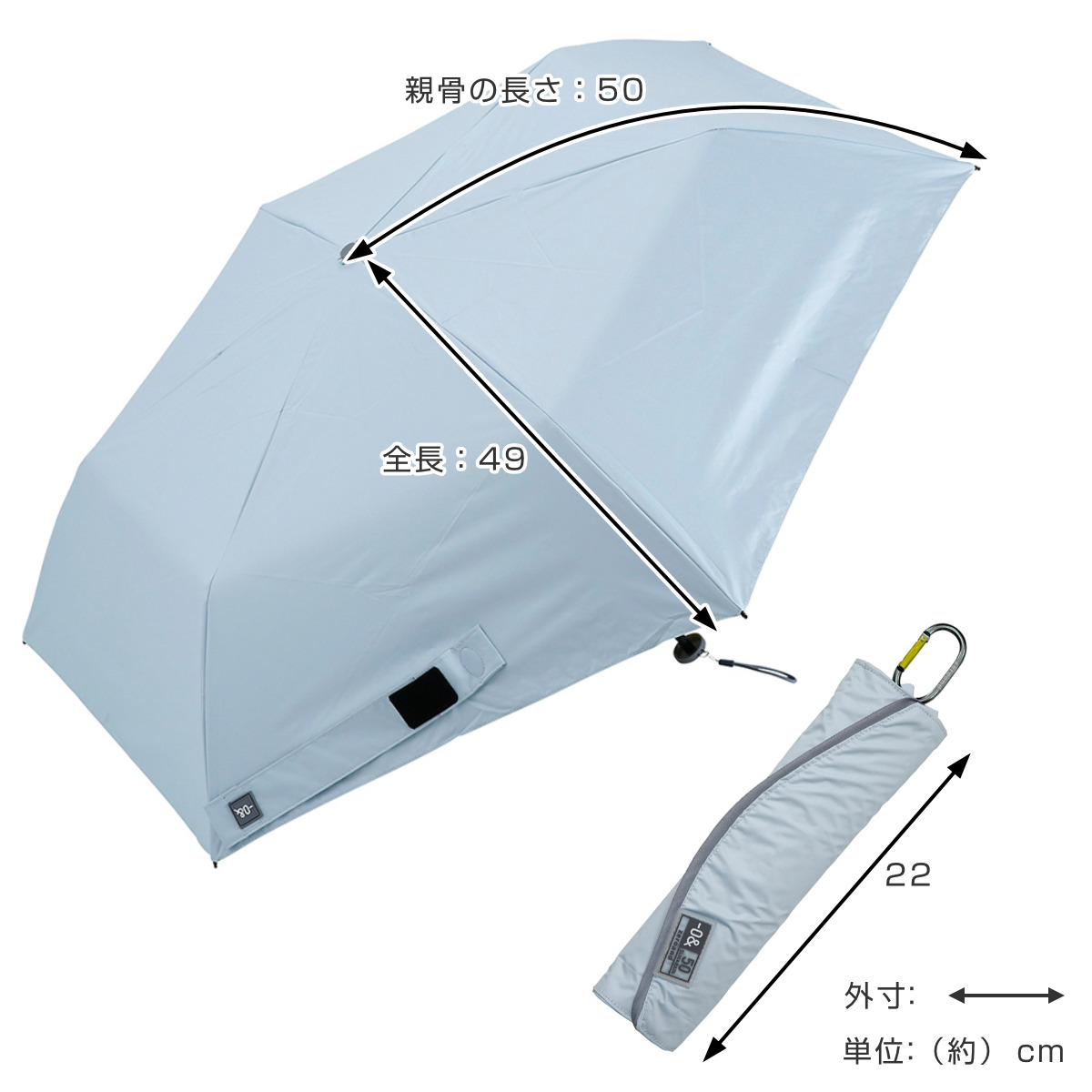 折りたたみ傘 -0& ゼロアンド 晴雨兼用 軽量 50cm ( 傘 折り畳み傘 メンズ レディース かさ おしゃれ 無地 雨傘 遮光 UVカット 100% 撥水 持ち運び 152g 日焼け防止 UV対策 暑さ対策 カサ アンブレラ 小さい 軽い 通勤 通学 ) 【リーフグリーン】 リーフグリーン