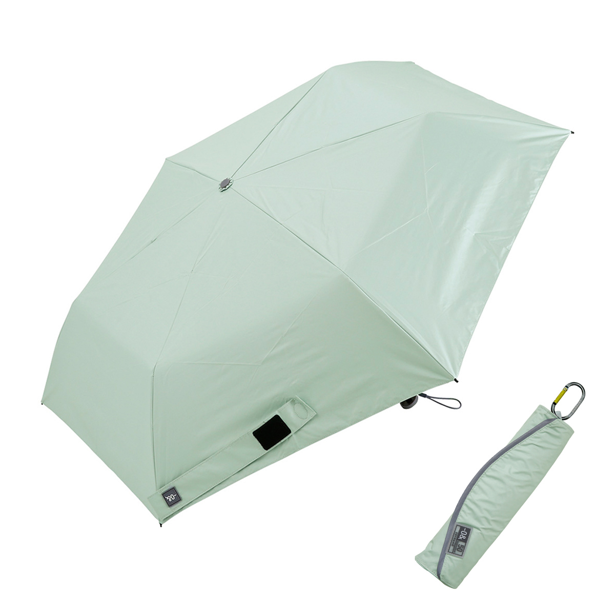 折りたたみ傘 -0& ゼロアンド 晴雨兼用 軽量 50cm ( 傘 折り畳み傘 メンズ レディース かさ おしゃれ 無地 雨傘 遮光 UVカット 100% 撥水 持ち運び 152g 日焼け防止 UV対策 暑さ対策 カサ アンブレラ 小さい 軽い 通勤 通学 ) 【リーフグリーン】 リーフグリーン