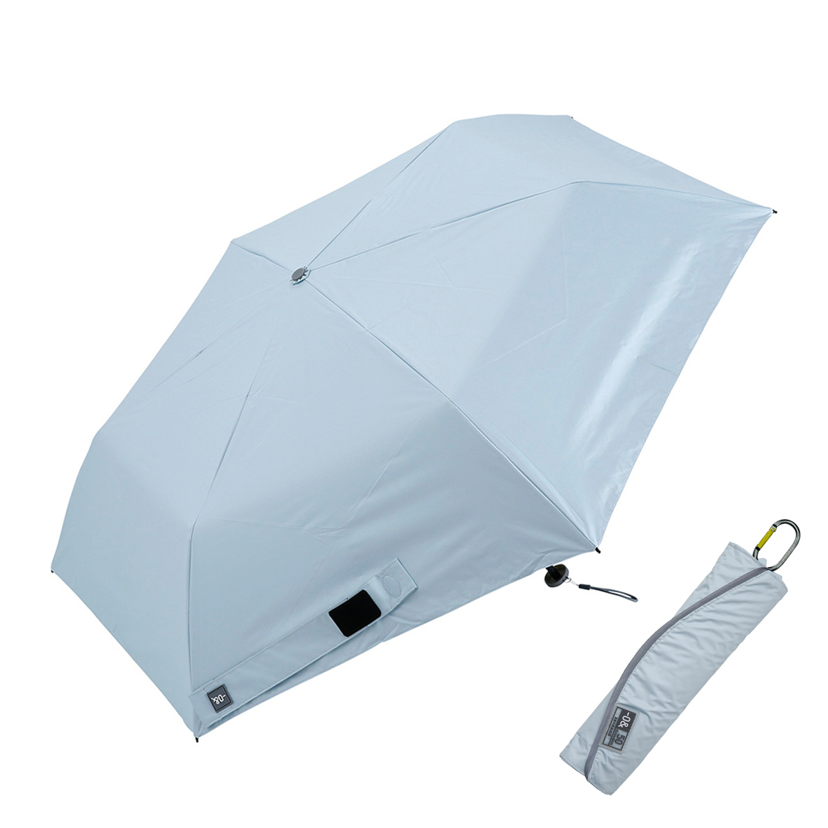 折りたたみ傘 -0& ゼロアンド 晴雨兼用 軽量 50cm ( 傘 折り畳み傘 メンズ レディース かさ おしゃれ 無地 雨傘 遮光 UVカット 100% 撥水 持ち運び 152g 日焼け防止 UV対策 暑さ対策 カサ アンブレラ 小さい 軽い 通勤 通学 ) 【リーフグリーン】 リーフグリーン