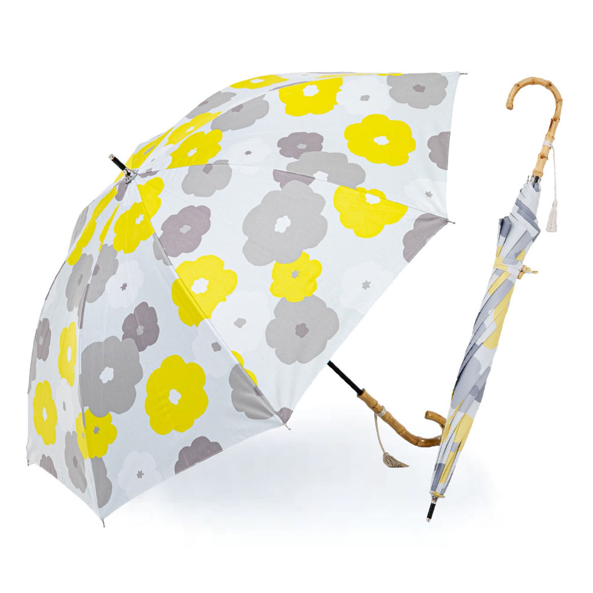 日傘 河馬印本舗 長傘 晴雨兼用 手開き式 50cm ( 傘 レディース かさ おしゃれ かわいい 雨傘 UVカット 99% 撥水 遮熱 遮光 UPF50+ 日焼け防止 UV対策 暑さ対策 カサ アンブレラ 花柄 プレゼント ) 【アジサイ】 アジサイ