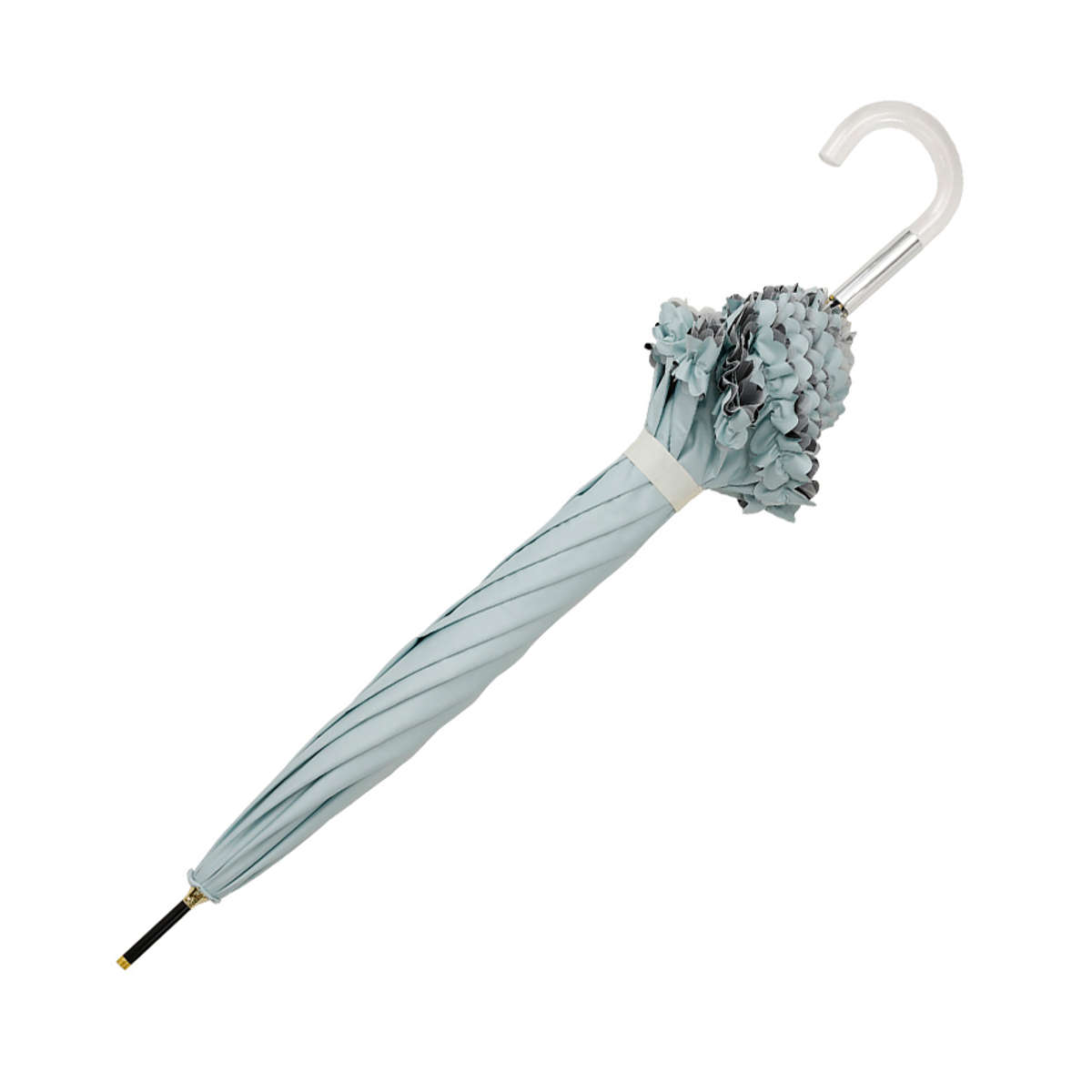 長傘 centelleo 晴雨兼用 フリルパラソル 手開き式 50cm ( 傘 レディース かさ おしゃれ かわいい 無地 フリル ドーム 雨傘 UVカット 99% 撥水 遮熱 遮光 日焼け防止 UV対策 暑さ対策 カサ アンブレラ プレゼント ) 【ピンク】 ピンク