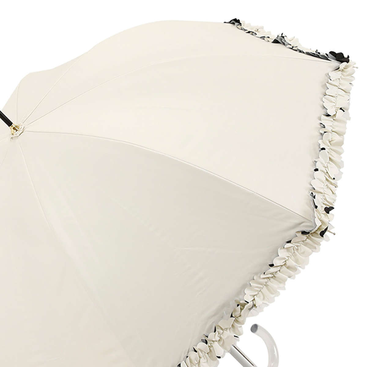 長傘 centelleo 晴雨兼用 フリルパラソル 手開き式 50cm ( 傘 レディース かさ おしゃれ かわいい 無地 フリル ドーム 雨傘 UVカット 99% 撥水 遮熱 遮光 日焼け防止 UV対策 暑さ対策 カサ アンブレラ プレゼント ) 【ピンク】 ピンク