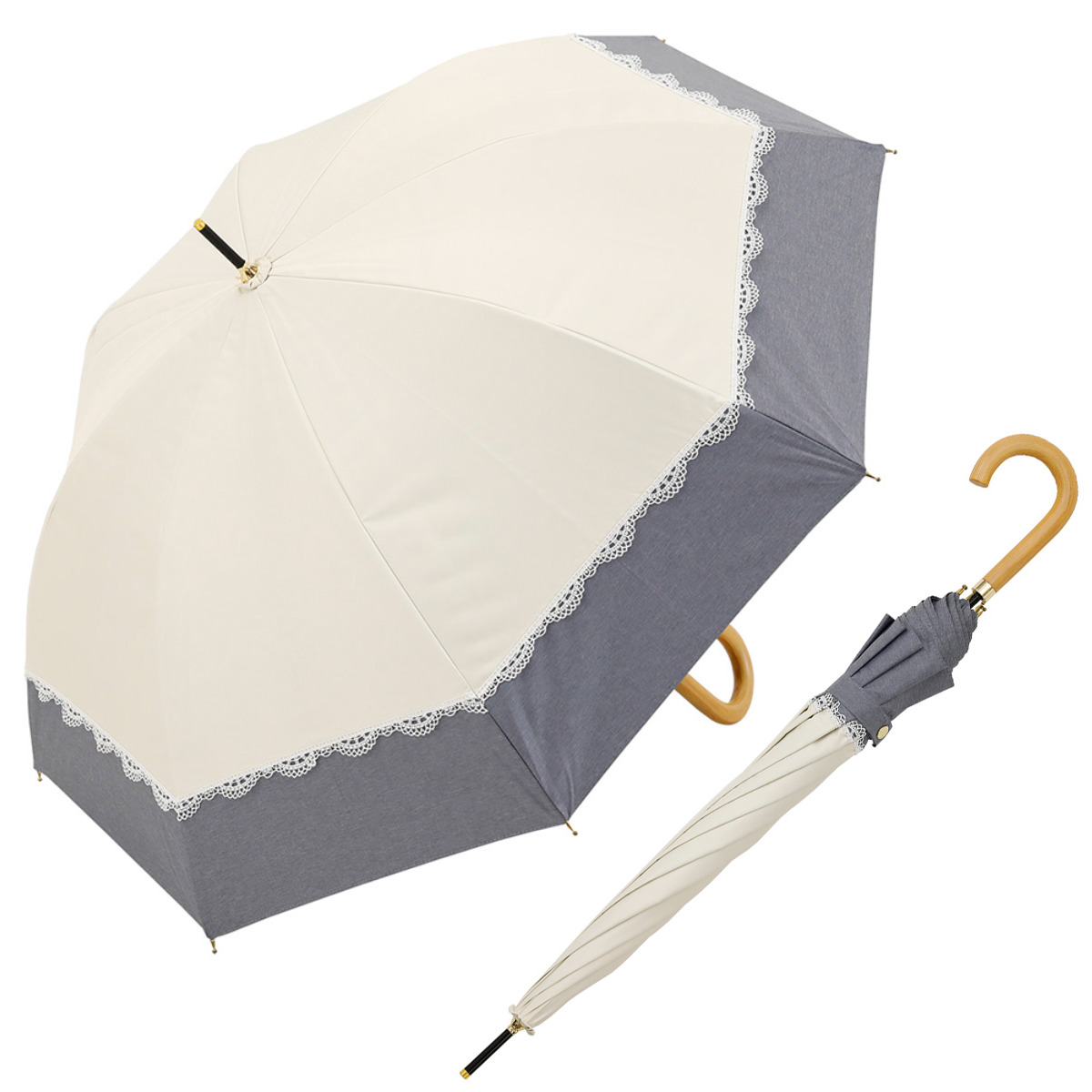 カステル　バジャツク　長傘　レディース 楽天市場】【傘 レディース 雨傘 日傘 晴雨兼用】shizuku light