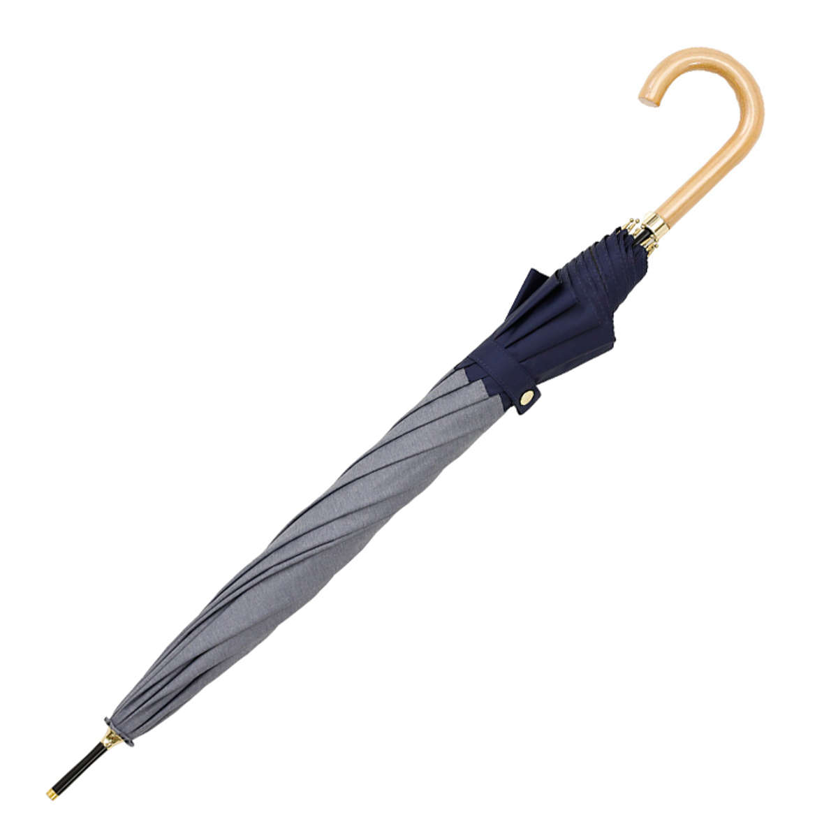 長傘 centelleo 晴雨兼用 ダンガリー バイカラー パラソル 手開き式 50cm ( 傘 レディース かさ おしゃれ かわいい 雨傘 日傘 UVカット 99% 撥水 遮熱 遮光 日焼け防止 UV対策 暑さ対策 カサ アンブレラ プレゼント ) 【D】 D