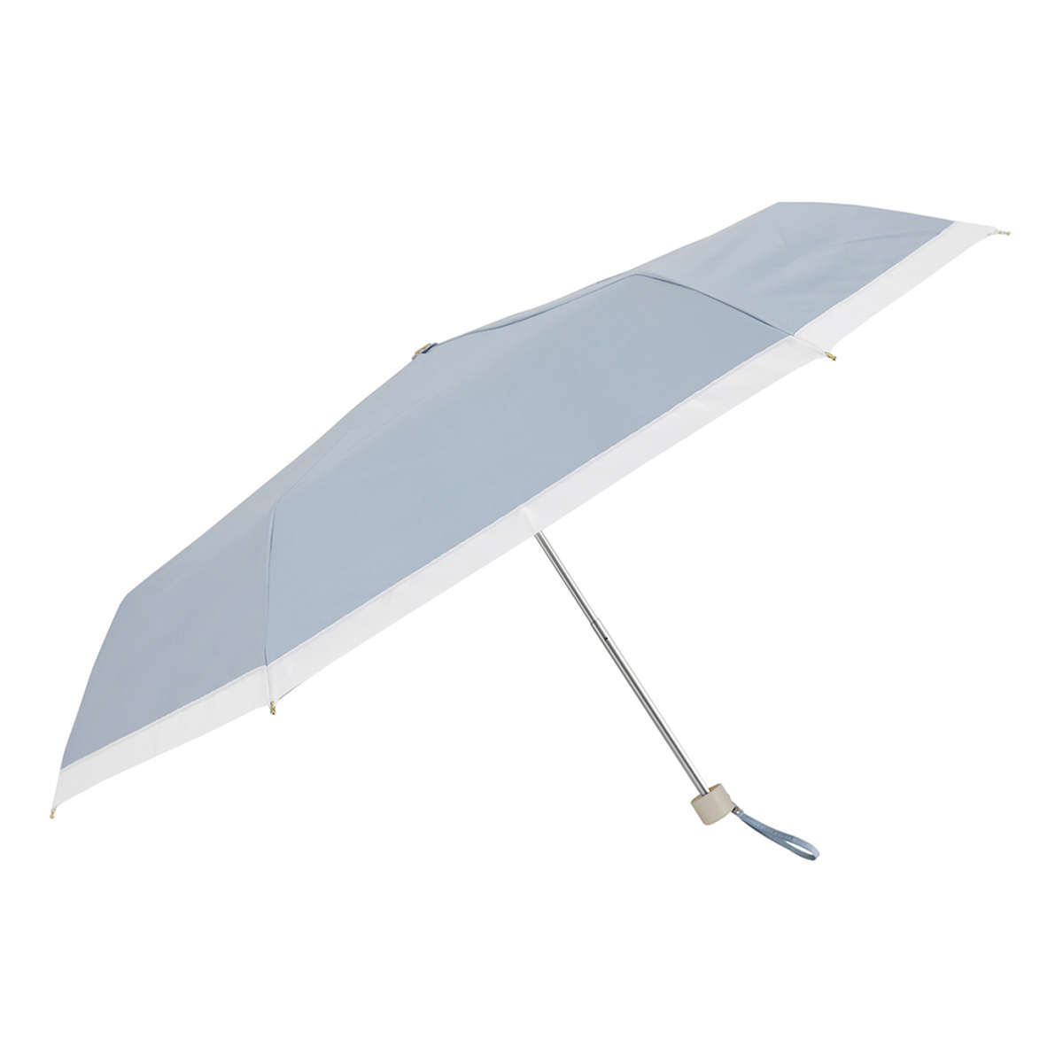 長傘 折りたたみ傘 晴雨兼用 LINEDROPS グログランリボン 50cm 手開き式 ( 傘 折り畳み傘 レディース かさ 雨傘 日傘 UVカット 99% 撥水 遮光 遮熱 日焼け防止 UV対策 暑さ対策 カサ アンブレラ 通勤 通学 ) 【ブラック 折りたたみ傘】 ブラック 折りたたみ傘