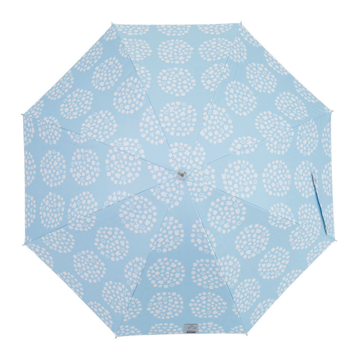 長傘 晴雨兼用 ムーミン ニョロニョロ リトルミイ 50cm 手開き式 ( 傘 レディース かさ キャラクター 雨傘 遮光 UVカット 99% UPF50+ 日傘 撥水 遮熱 日焼け防止 UV対策 暑さ対策 カサ アンブレラ プレゼント おしゃれ かわいい ) 【海岸】 海岸