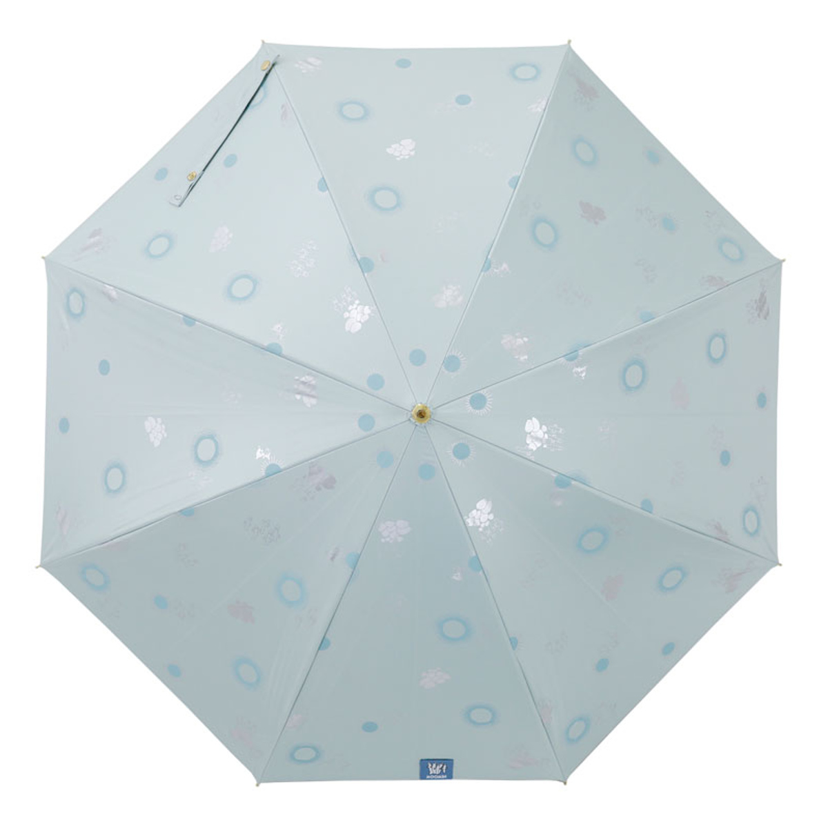 長傘 晴雨兼用 ムーミン ニョロニョロ リトルミイ 50cm 手開き式 ( 傘 レディース かさ キャラクター 雨傘 遮光 UVカット 99% UPF50+ 日傘 撥水 遮熱 日焼け防止 UV対策 暑さ対策 カサ アンブレラ プレゼント おしゃれ かわいい ) 【海岸】 海岸