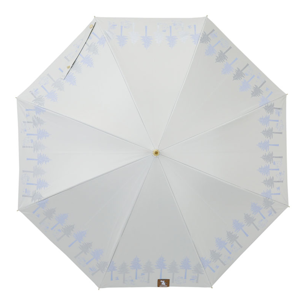 長傘 晴雨兼用 ムーミン ニョロニョロ リトルミイ 50cm 手開き式 ( 傘 レディース かさ キャラクター 雨傘 遮光 UVカット 99% UPF50+ 日傘 撥水 遮熱 日焼け防止 UV対策 暑さ対策 カサ アンブレラ プレゼント おしゃれ かわいい ) 【海岸】 海岸