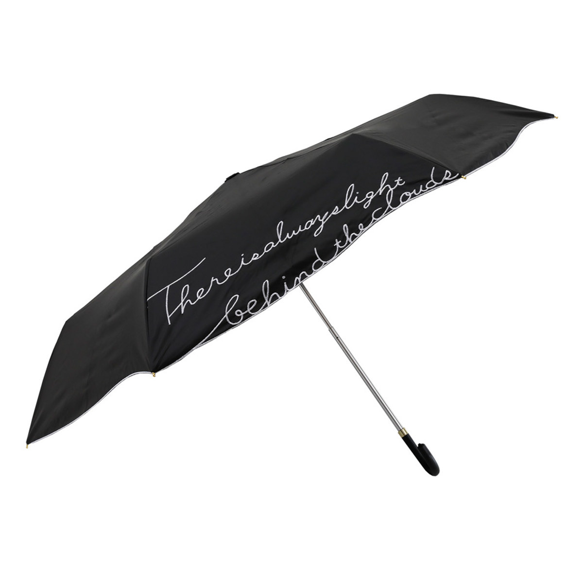 晴雨兼用傘 折りたたみ傘 LINEDROPS ロゴ刺繍 50cm 手開き式 ( 傘 折り畳み傘 バッグ付き レディース かさ 雨傘 日傘 UVカット 99% 撥水 遮光 遮熱 日焼け防止 UV対策 暑さ対策 カサ アンブレラ 通勤 通学 持ち運び 手提げ ) 【ホワイト】 ホワイト