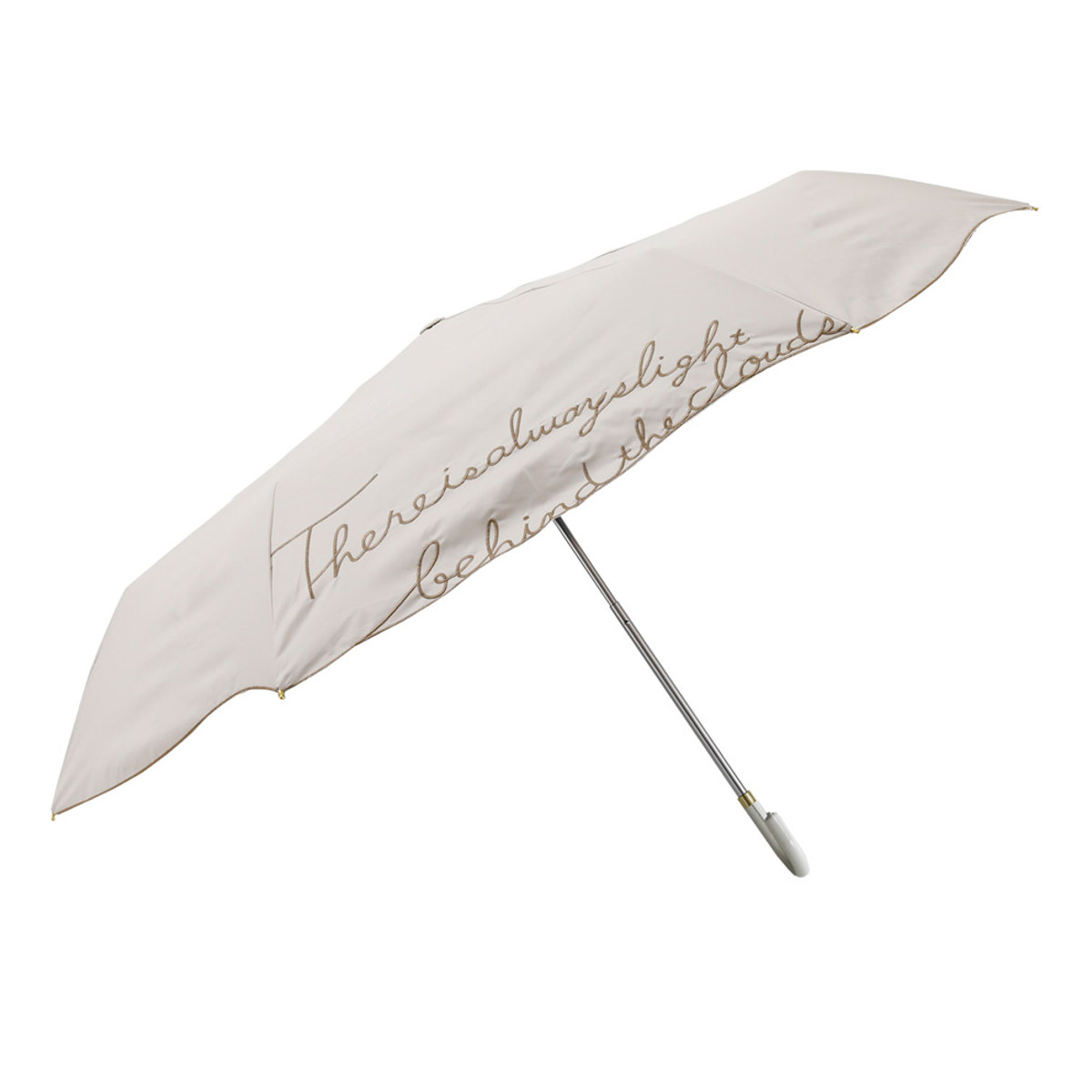晴雨兼用傘 折りたたみ傘 LINEDROPS ロゴ刺繍 50cm 手開き式 ( 傘 折り畳み傘 バッグ付き レディース かさ 雨傘 日傘 UVカット 99% 撥水 遮光 遮熱 日焼け防止 UV対策 暑さ対策 カサ アンブレラ 通勤 通学 持ち運び 手提げ ) 【ホワイト】 ホワイト