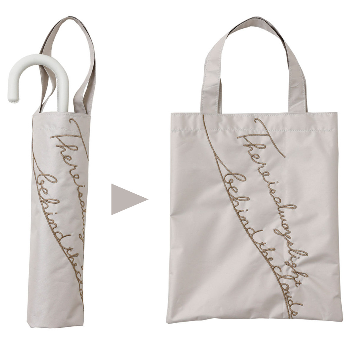 晴雨兼用傘 折りたたみ傘 LINEDROPS ロゴ刺繍 50cm 手開き式 ( 傘 折り畳み傘 バッグ付き レディース かさ 雨傘 日傘 UVカット 99% 撥水 遮光 遮熱 日焼け防止 UV対策 暑さ対策 カサ アンブレラ 通勤 通学 持ち運び 手提げ ) 【ホワイト】 ホワイト